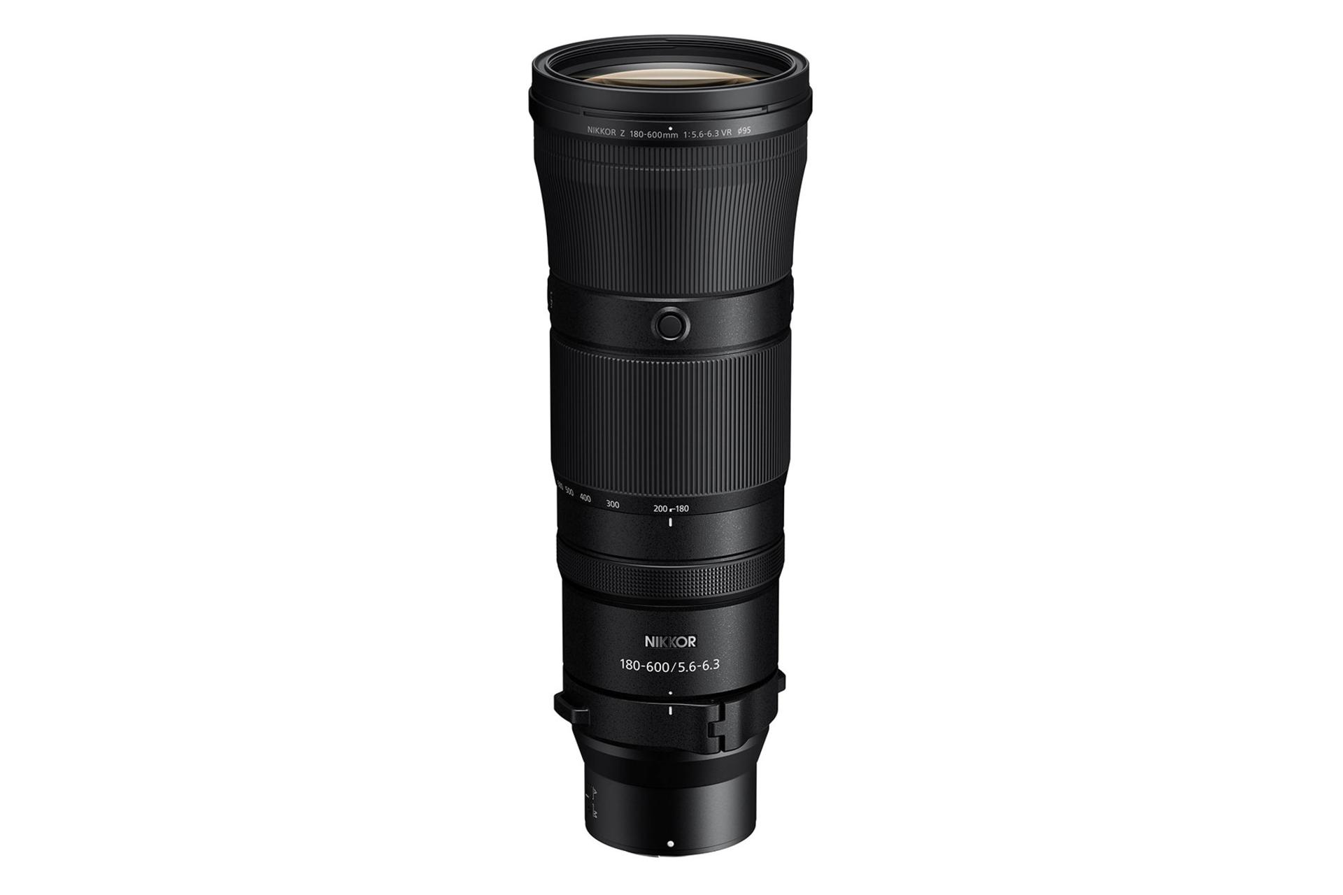 مرجع متخصصين ايران لنز نيكون Nikon Nikkor Z 180-600mm F5.6-6.3 VR نماي جانبي ايستاده
