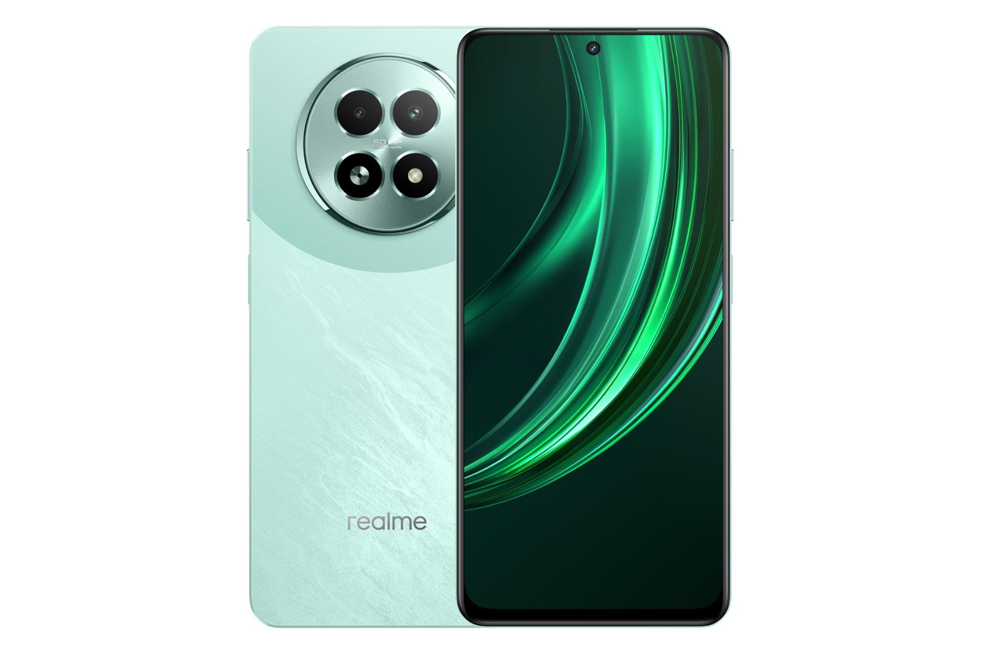 پنل جلو و پشت گوشی موبایل ریلمی Realme 13 5G سبز روشن