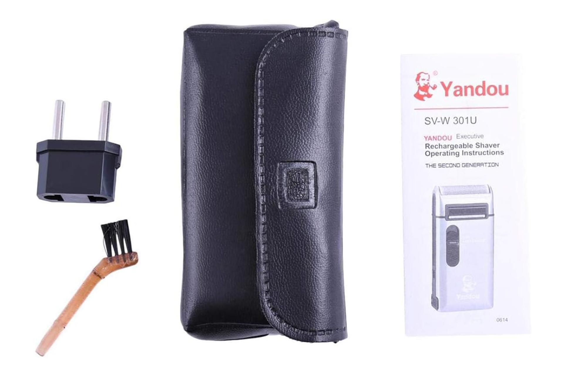 ماشین اصلاح و ریش تراش یاندو Yandou SV-W301U لوازم همراه