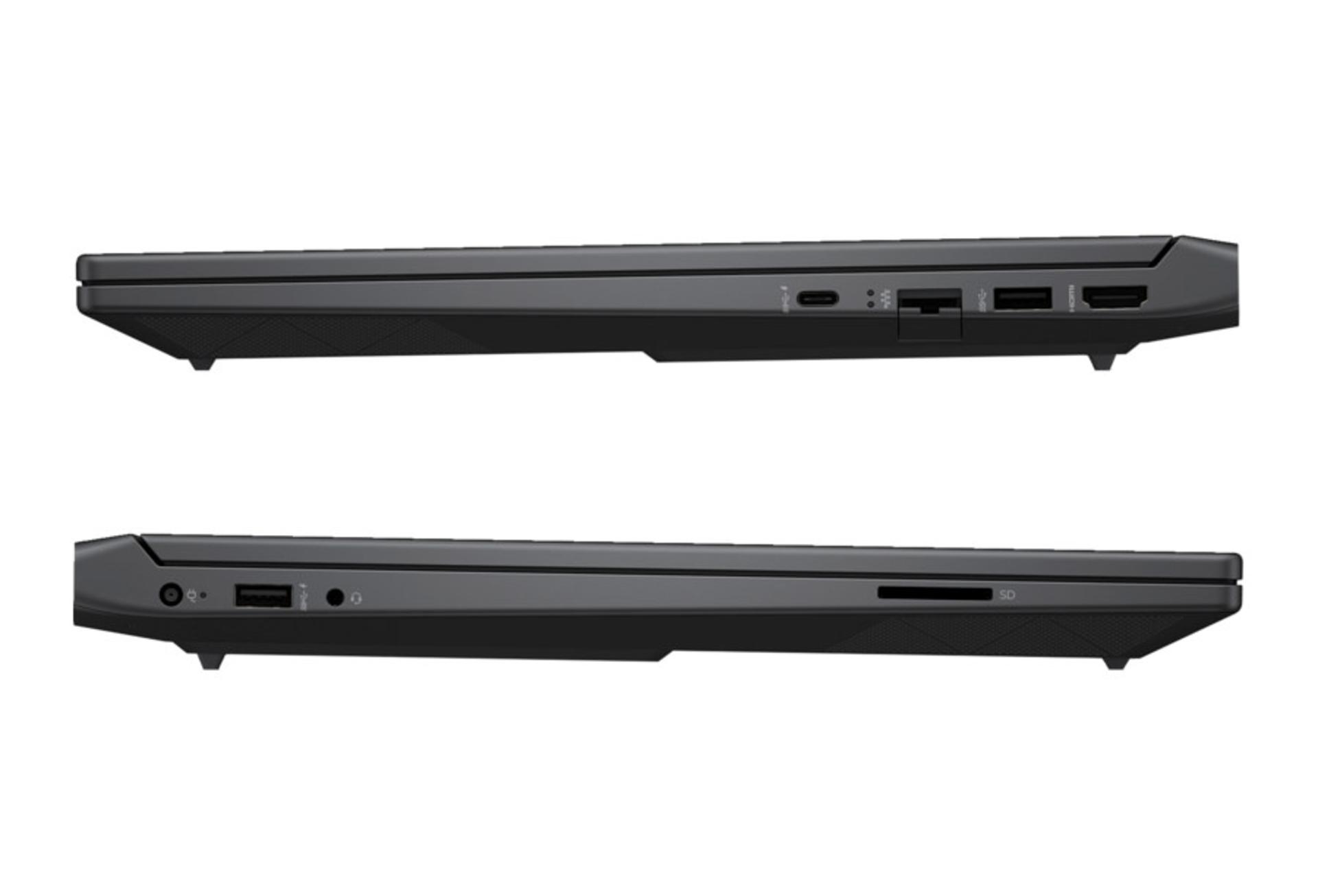 لپ تاپ اچ پی HP Victus 15-fa1060nia نمای جانبی و درگاه ها