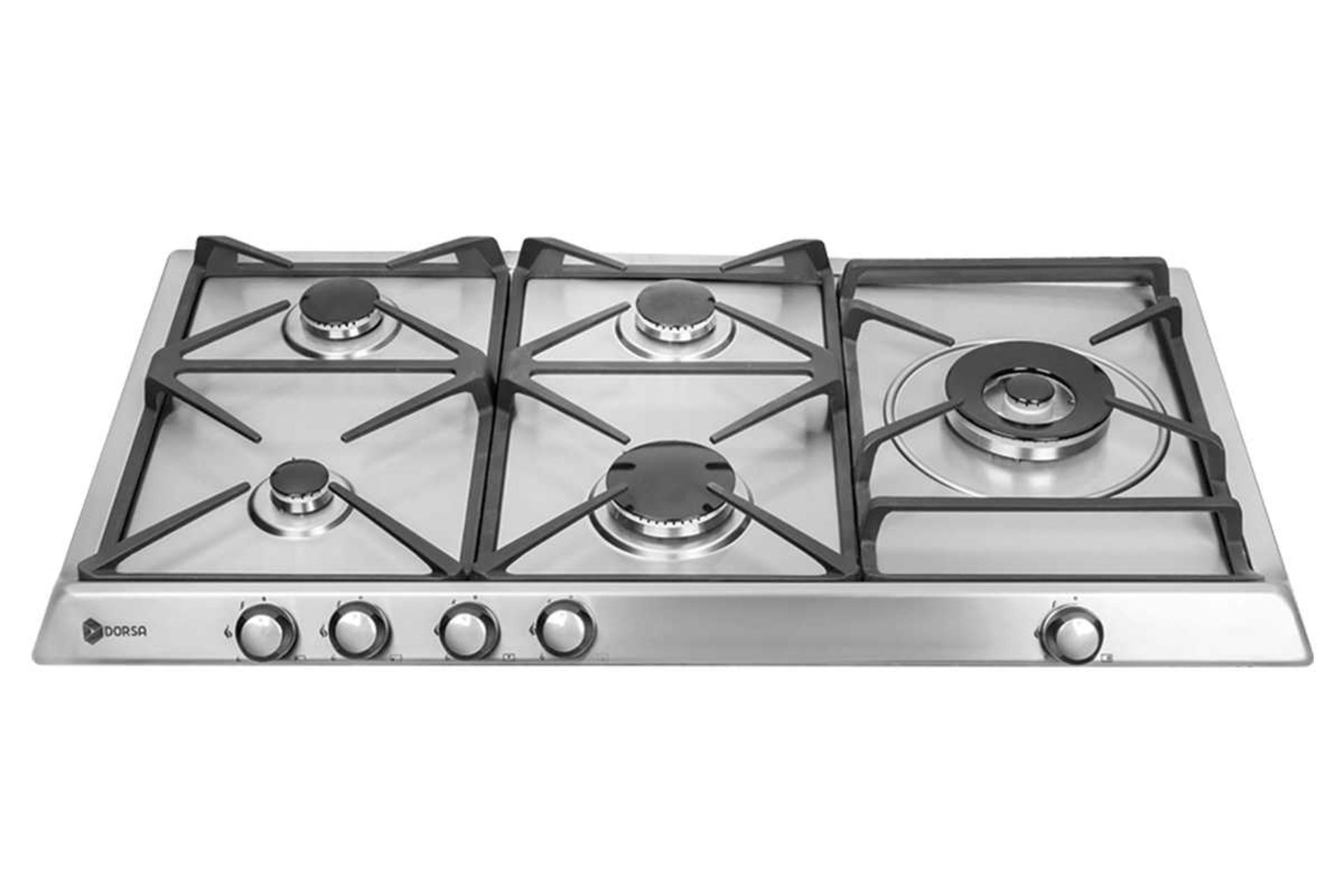 نمای جلوی اجاق گاز صفحه ای درسا DG2209-5R