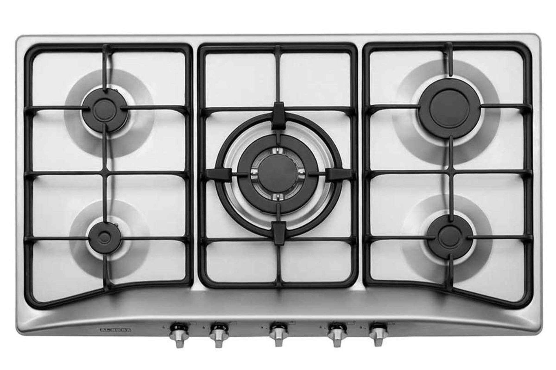 نمای بالای اجاق گاز صفحه ای استیل البرز S-5956