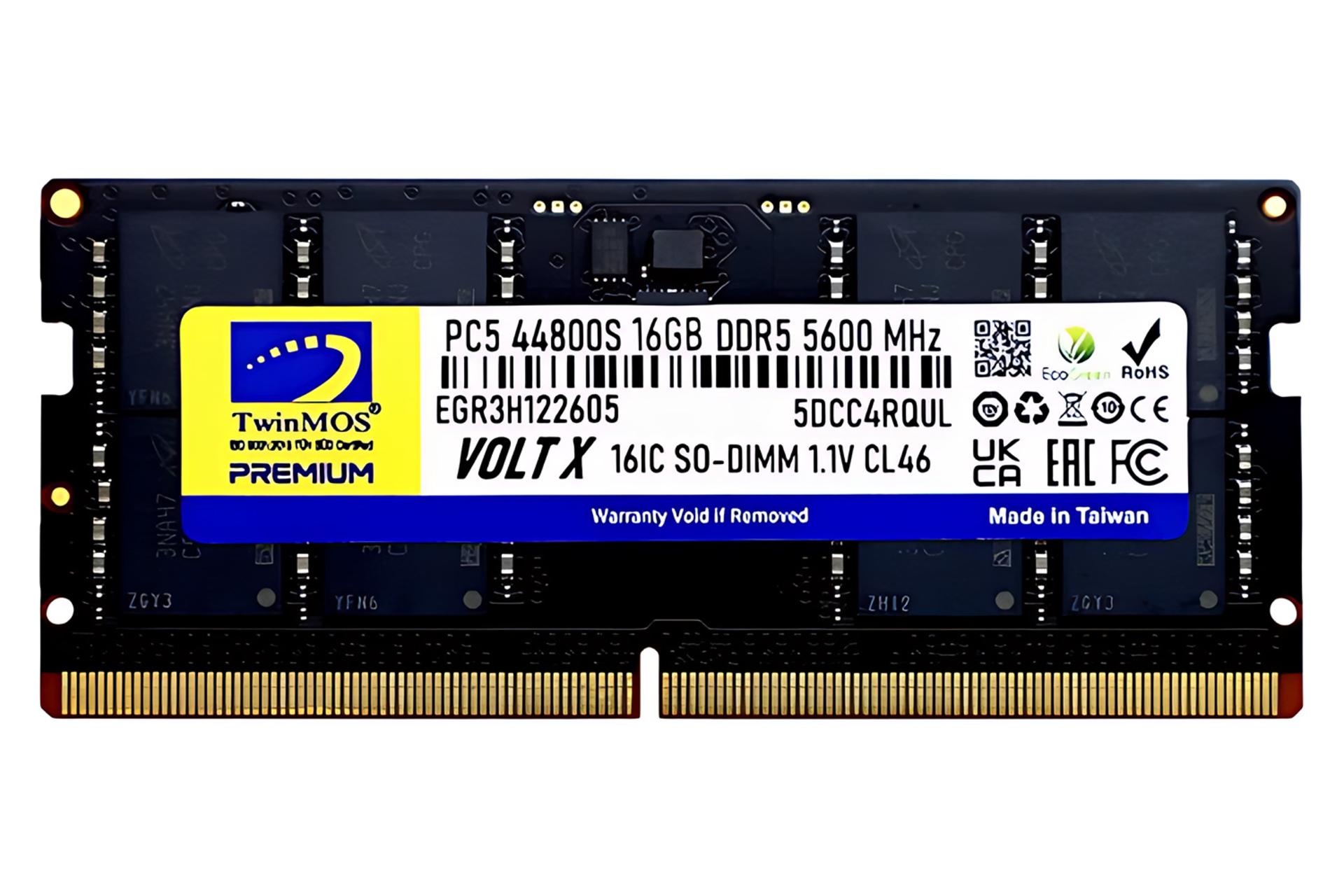 رم توین موس TwinMOS VOLTX TMD516GB5600S46 16GB DDR5-5600 CL46