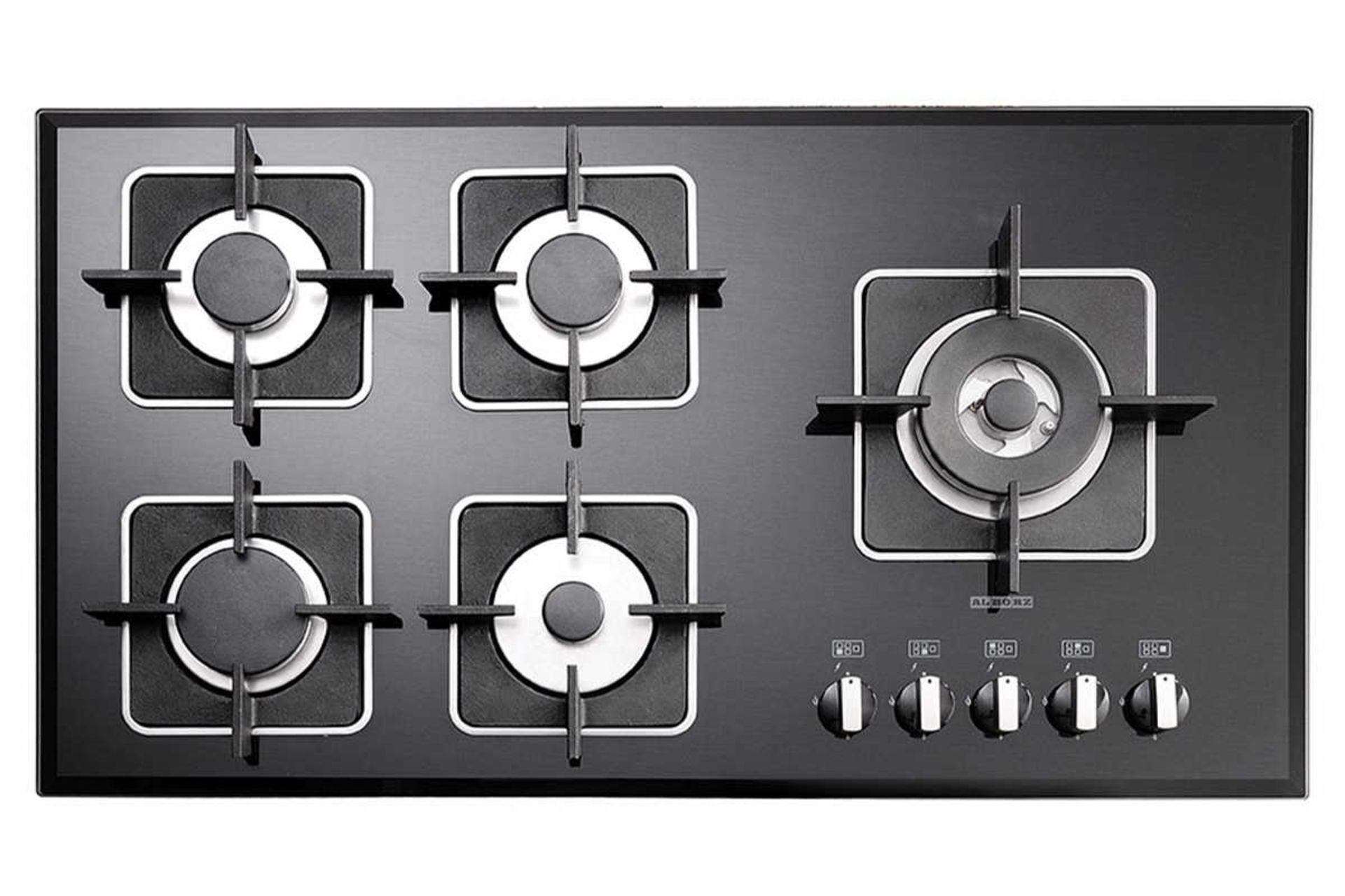 نمای بالای اجاق گاز صفحه ای استیل البرز G-5909 R