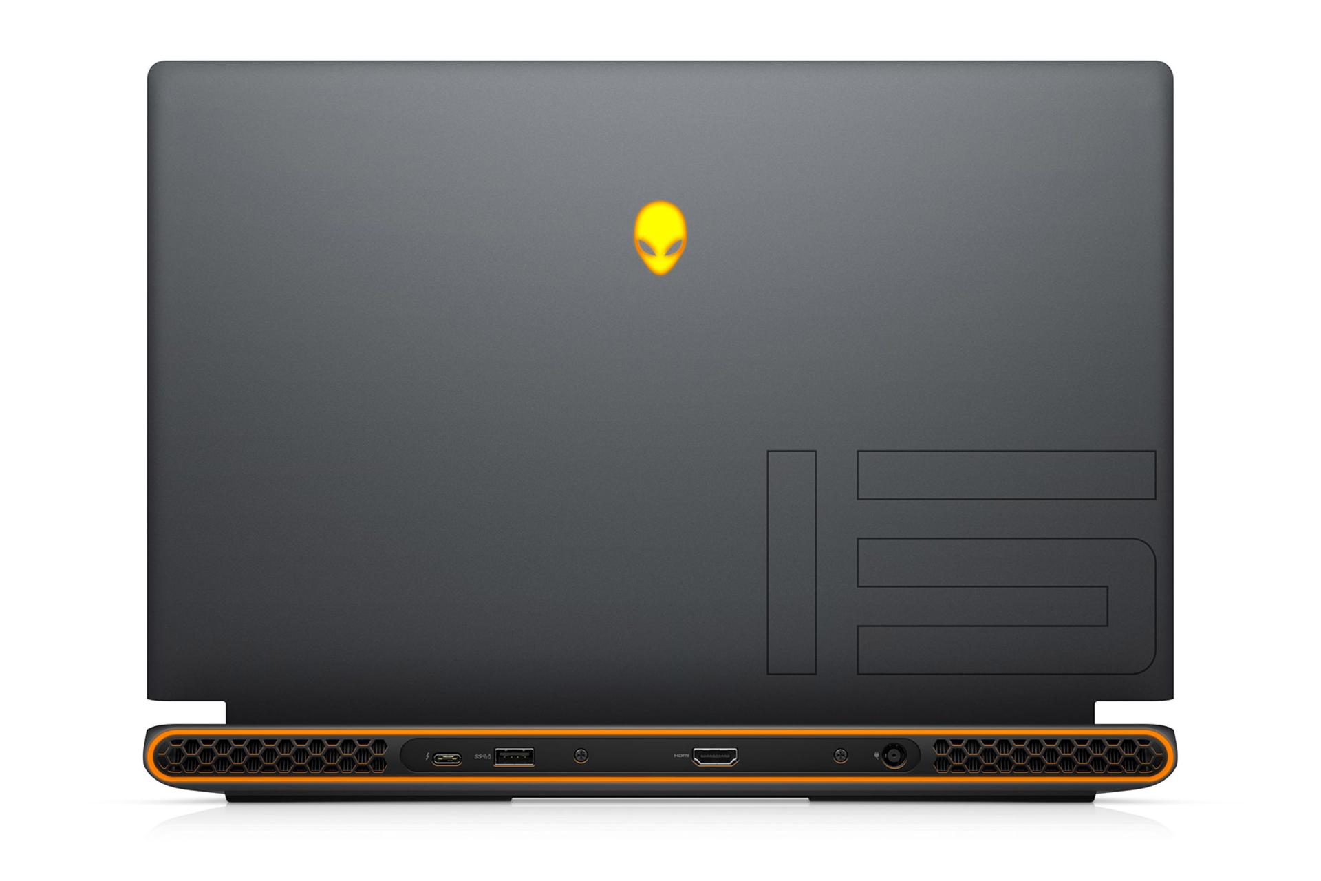 لپ تاپ دل Dell Alienware m15 R6 نمای پشت و درگاه ها