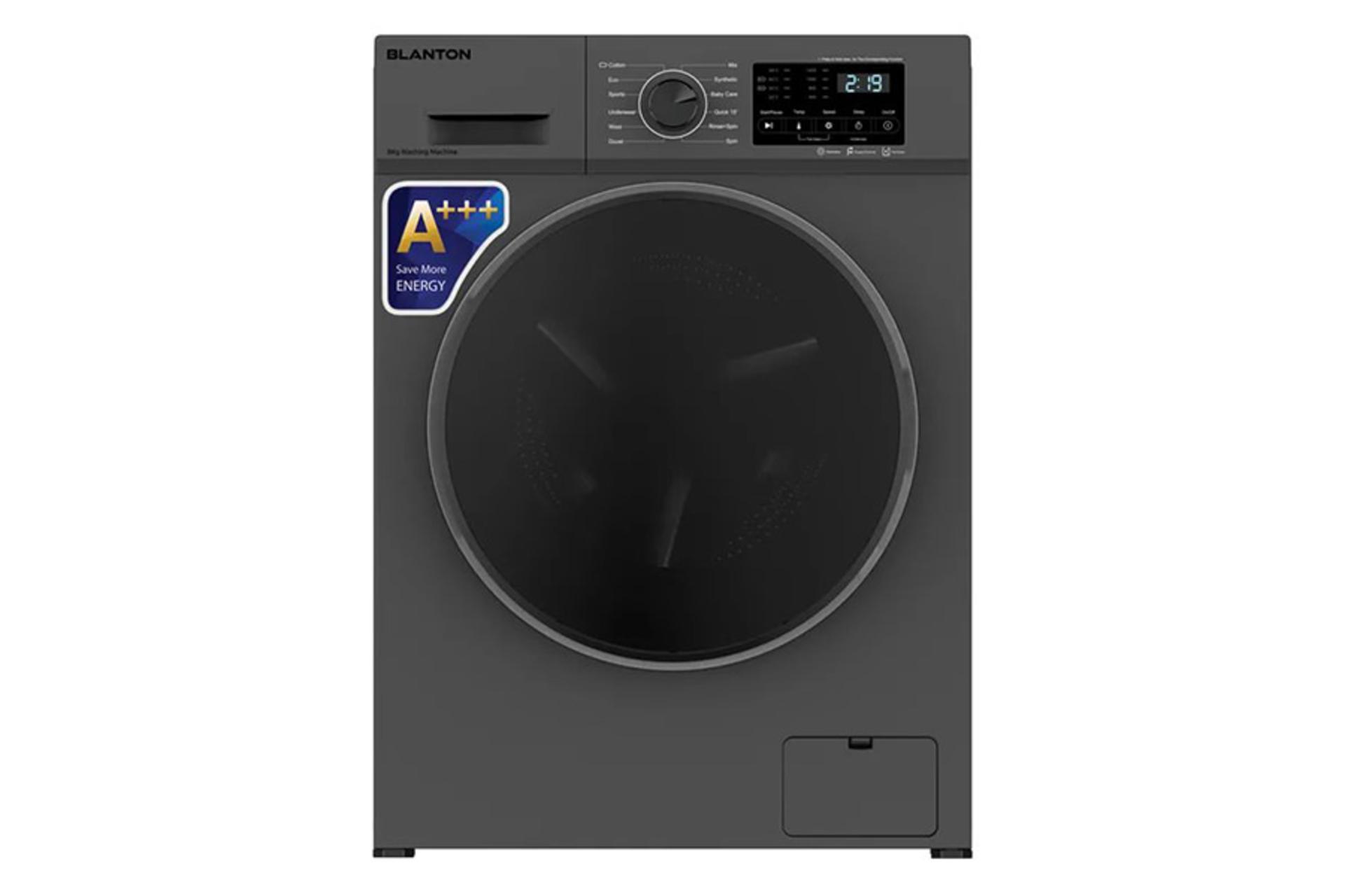 ماشین لباسشویی بلانتون Blanton WM8405 نمای جلو رنگ خاکستری