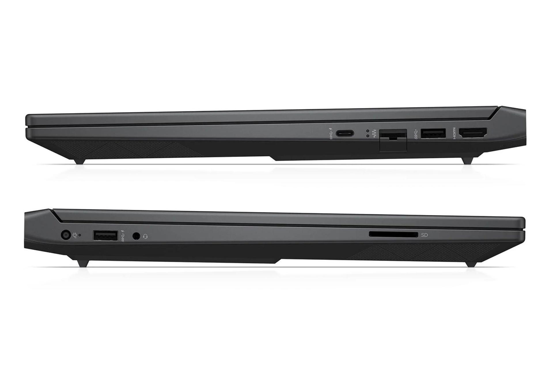 لپ تاپ اچ پی HP Victus 15-fa1114TX نمای جانبی و درگاه ها