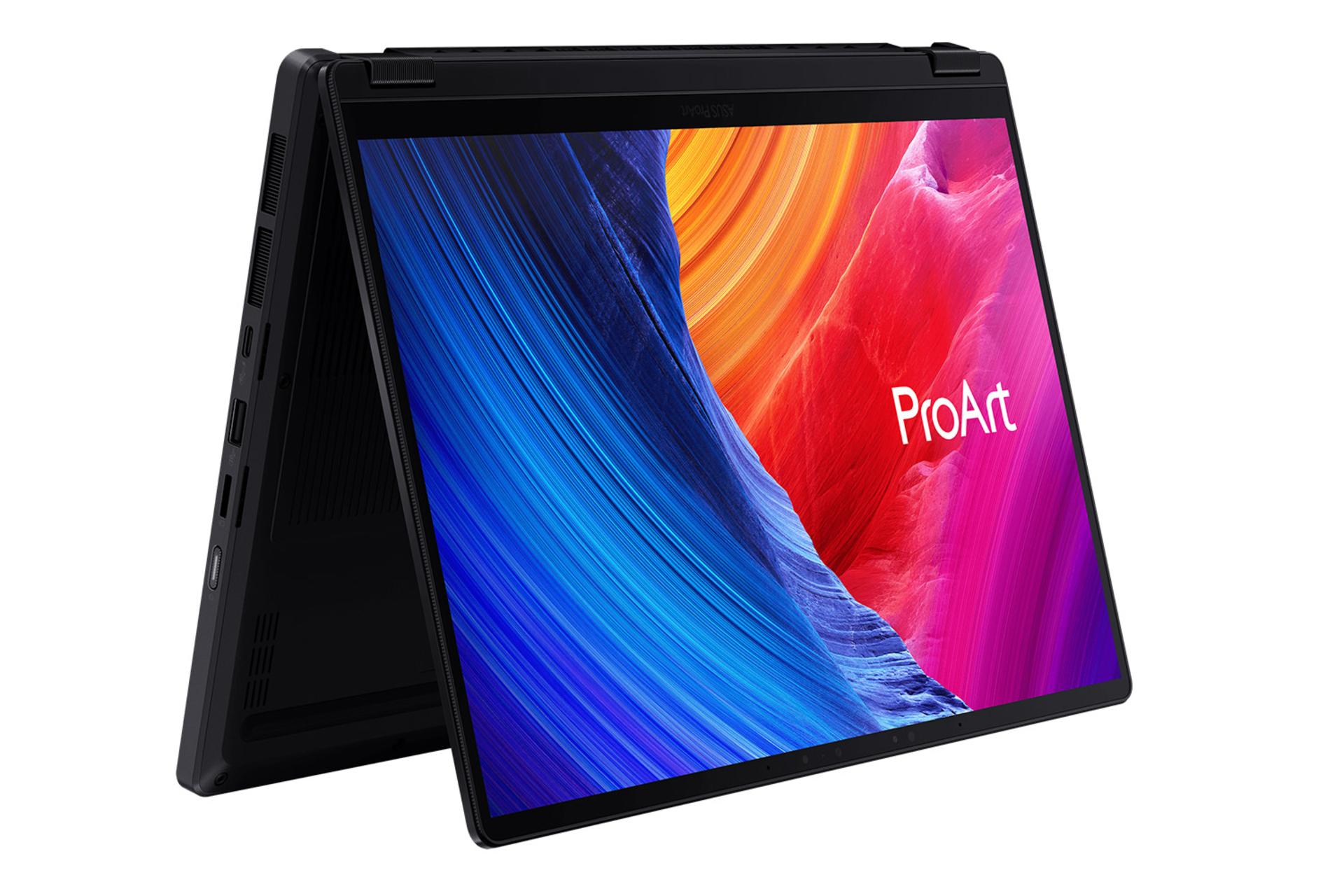 لپ تاپ ایسوس ASUS ProArt PX13 HN7306WV نمای نمایشگر لولا باز شده