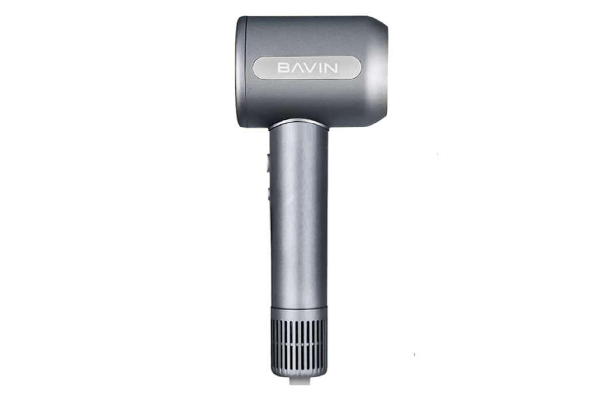 نمای سمت راست سشوار باوین F832 رنگ طوسی