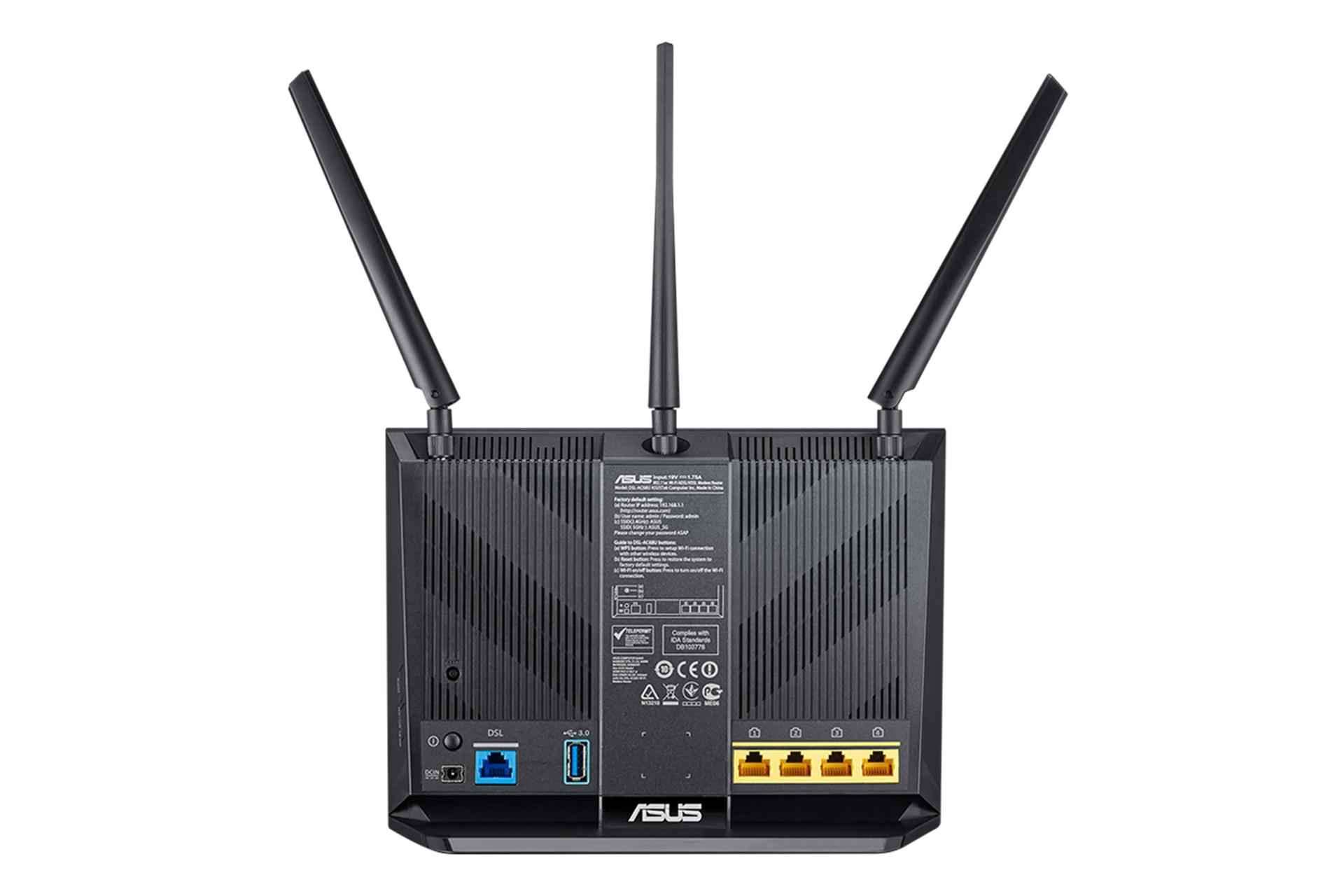 درگاه های مودم - روتر ایسوس ASUS DSL-AC68U