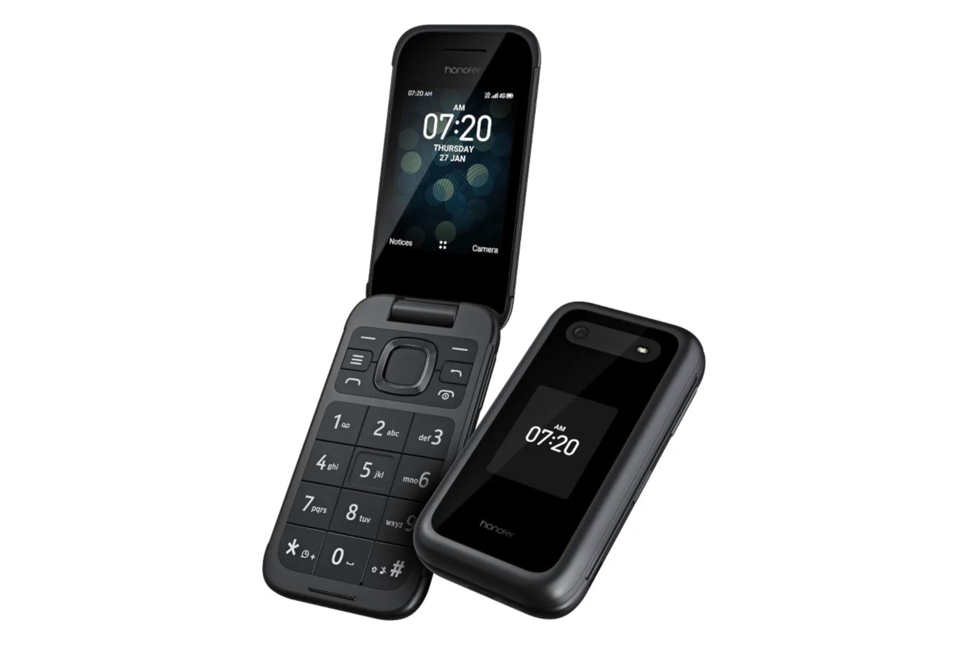 گوشی موبایل تاشو هانوفر Hanofer 2760 مشکی