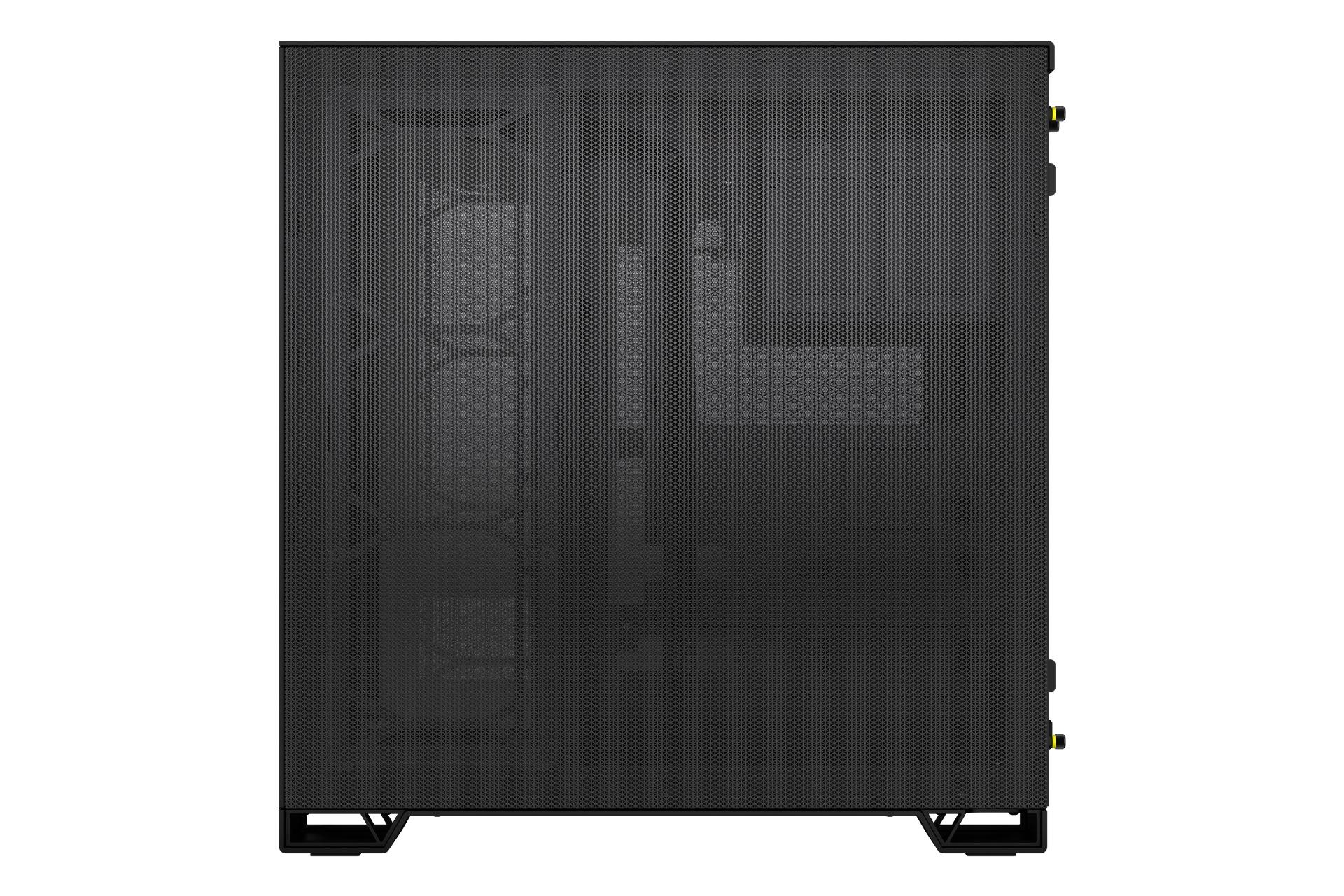 نمای پنل سمت راست کیس کامپیوتر کورسیر 6500D با نمایش پنل مش رنگ مشکی