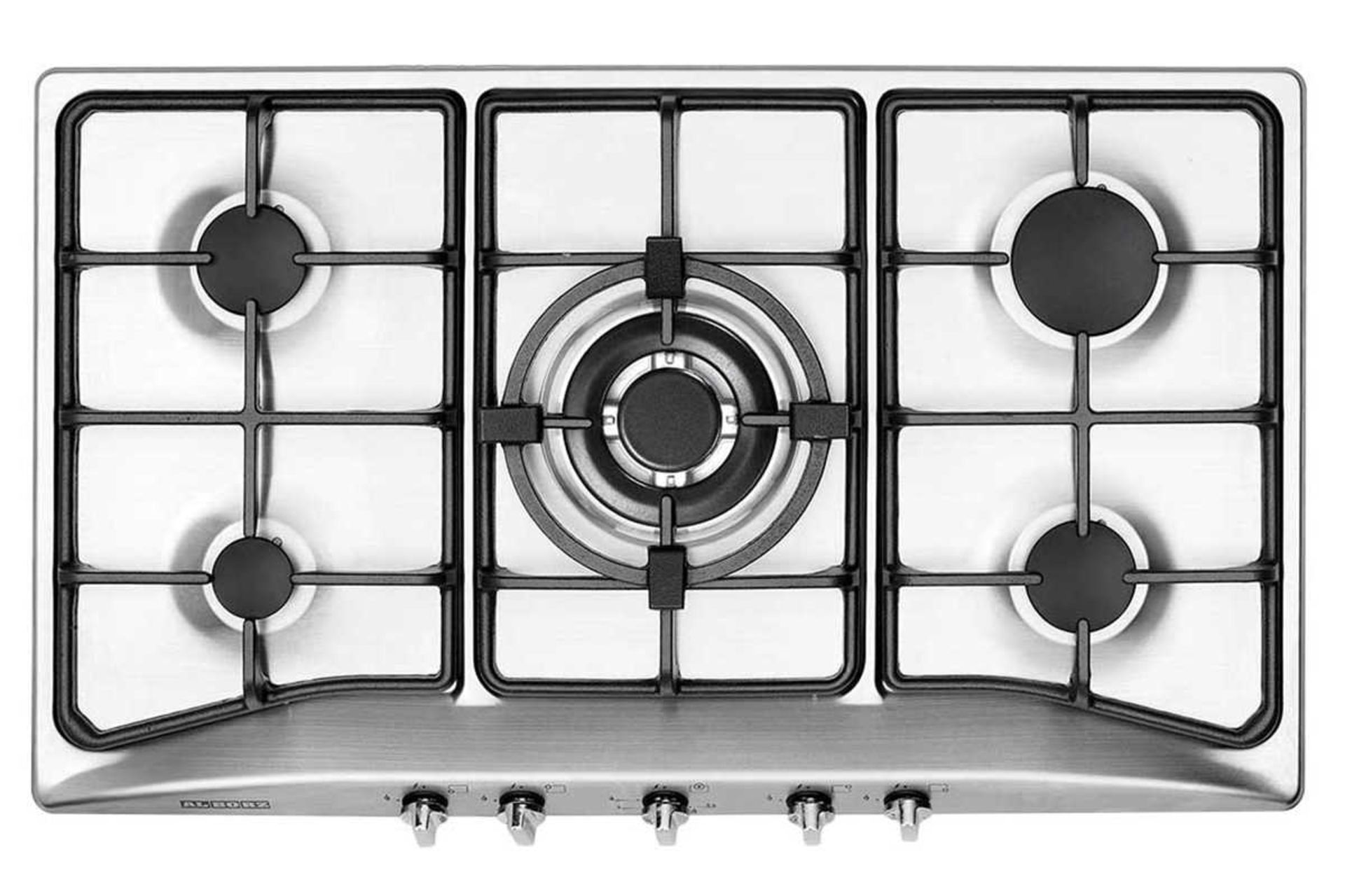 نمای بالای اجاق گاز صفحه ای استیل البرز S-5906