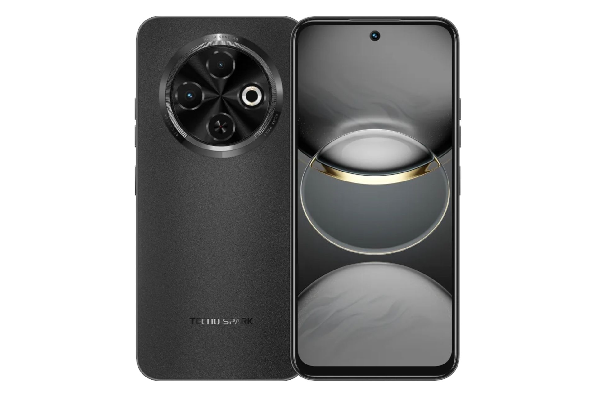 پنل جلو و پشت گوشی موبایل اسپارک 30C تکنو مشکی / Tecno Spark 30C