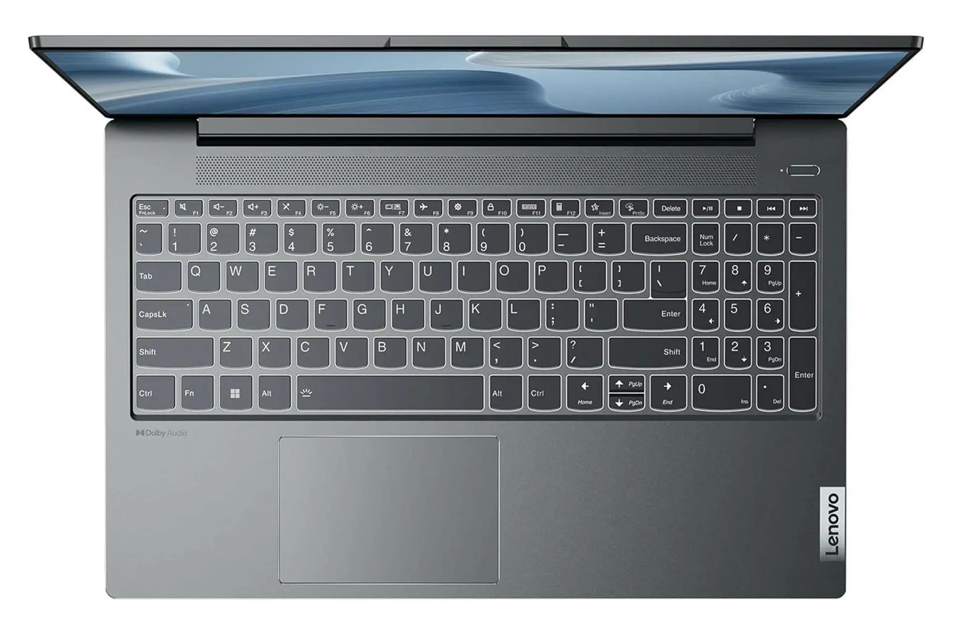 لپ تاپ لنوو Lenovo IdeaPad 5 نمای بالا و کیبورد