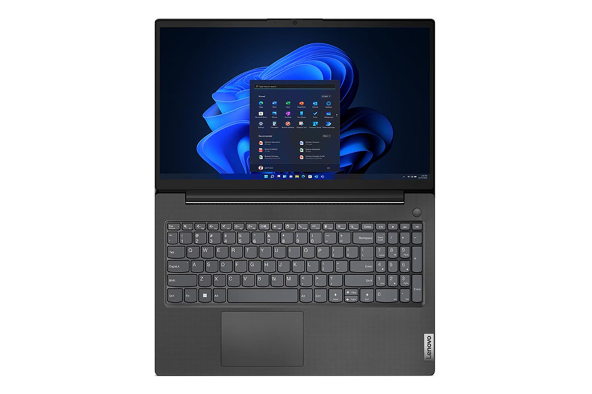مرجع متخصصين ايران لپ تاپ لنوو Lenovo V15 G4 نماي بالا و كيبورد