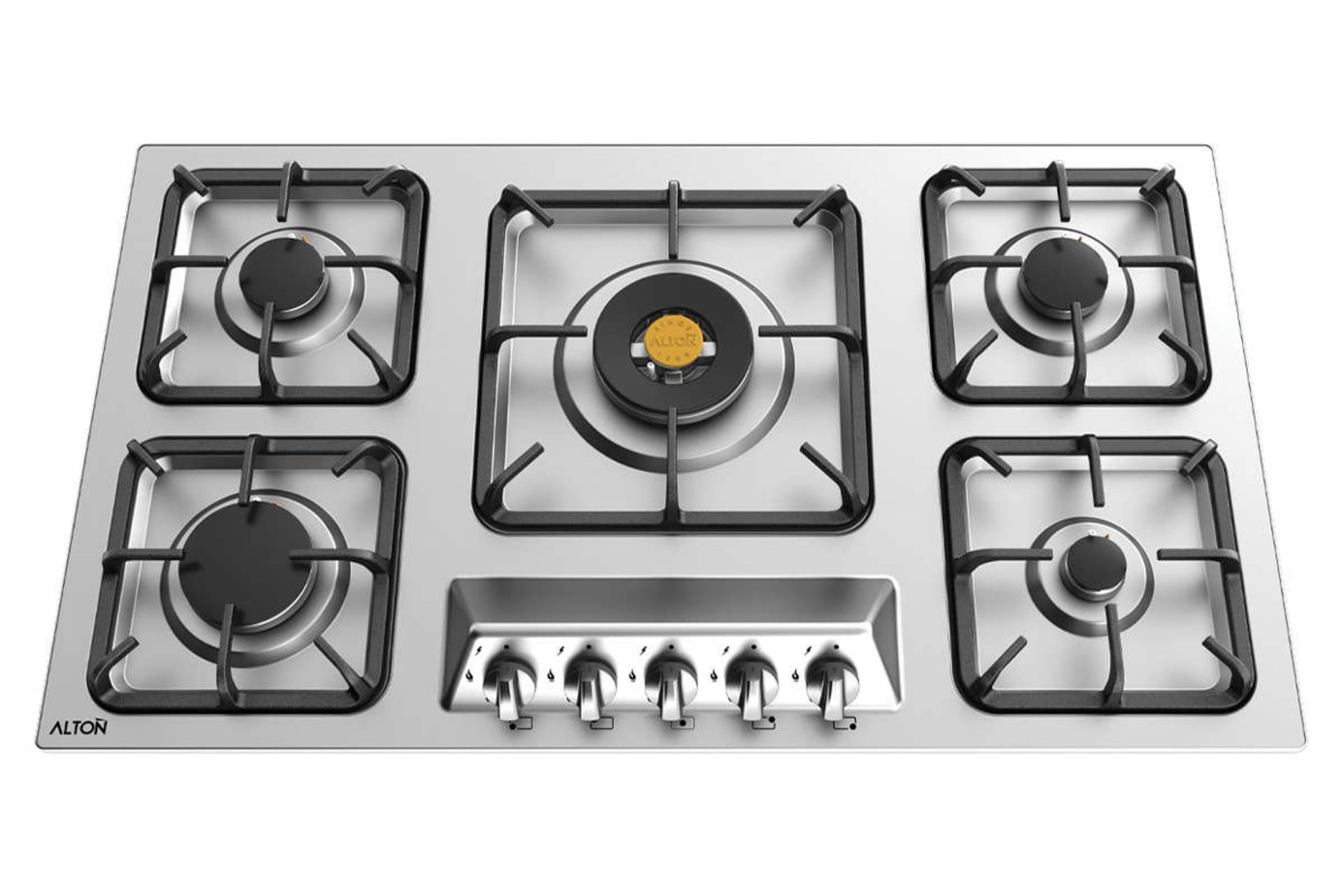 نمای بالای اجاق گاز صفحه ای آلتون IS523N