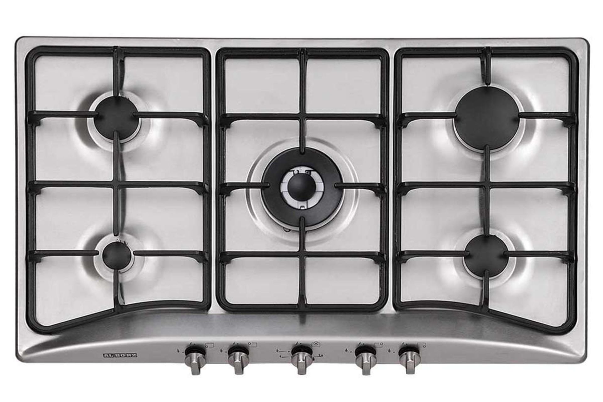 نمای بالای اجاق گاز صفحه ای استیل البرز S-5904