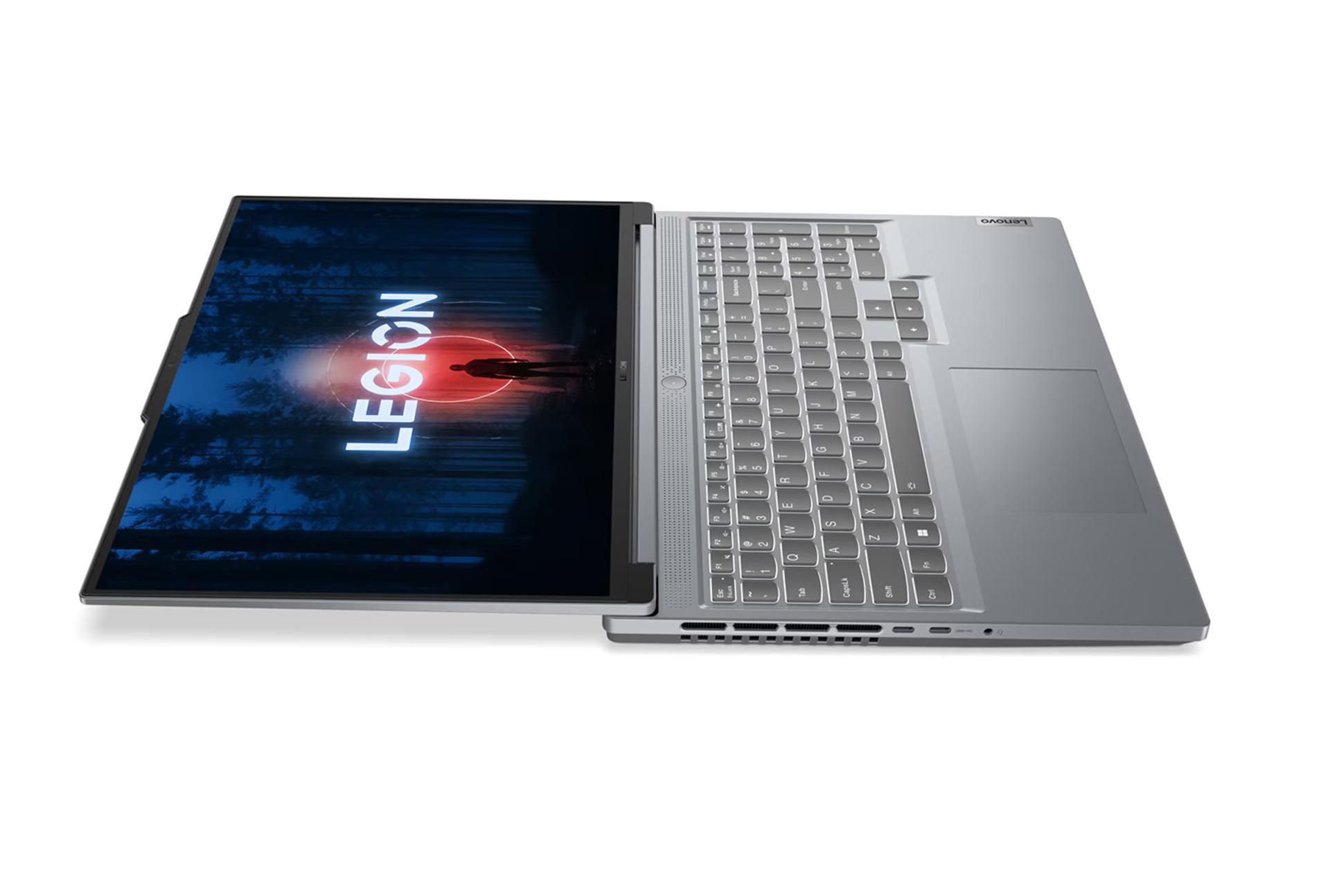 لپ تاپ لنوو Lenovo Legion Slim 5 16APH8 نمای جانبی فلت