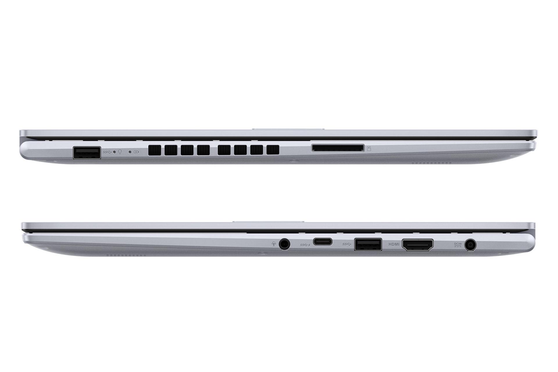 لپ تاپ ایسوس ASUS Vivobook 16X K3605ZF نمای جانبی و درگاه ها