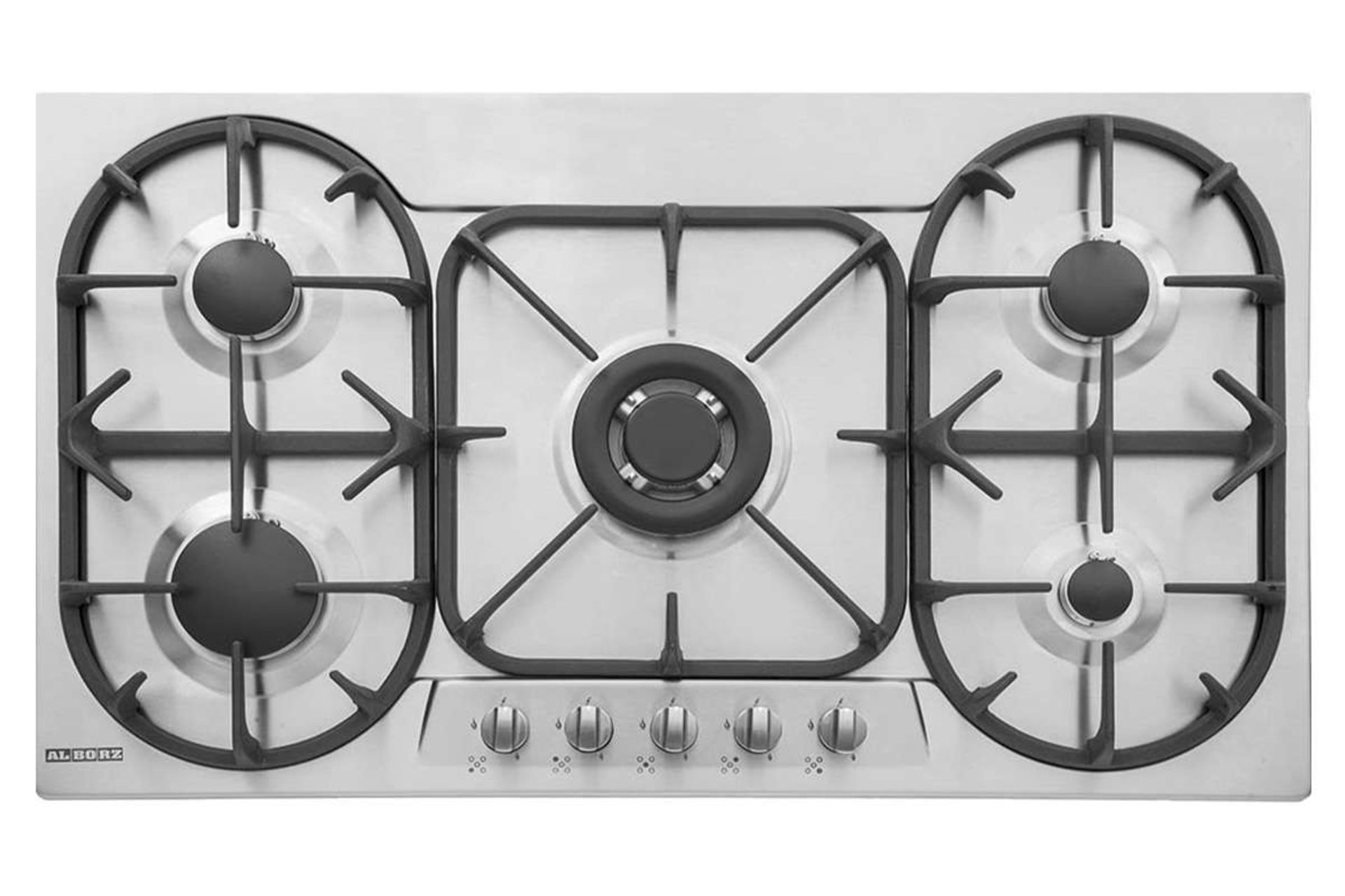 نمای بالای اجاق گاز صفحه ای استیل البرز S-5905