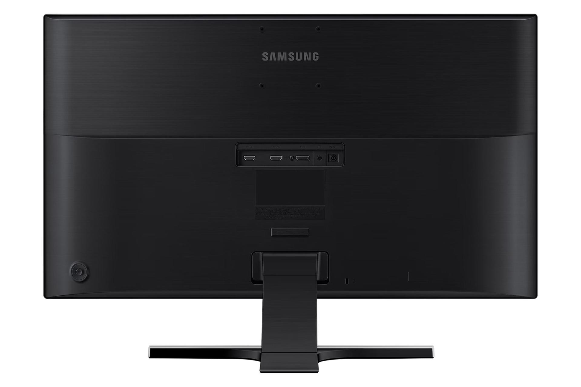 نمای پشت و کانکتورهای مانیتور سامسونگ 28 اینچ مدل U28E590D