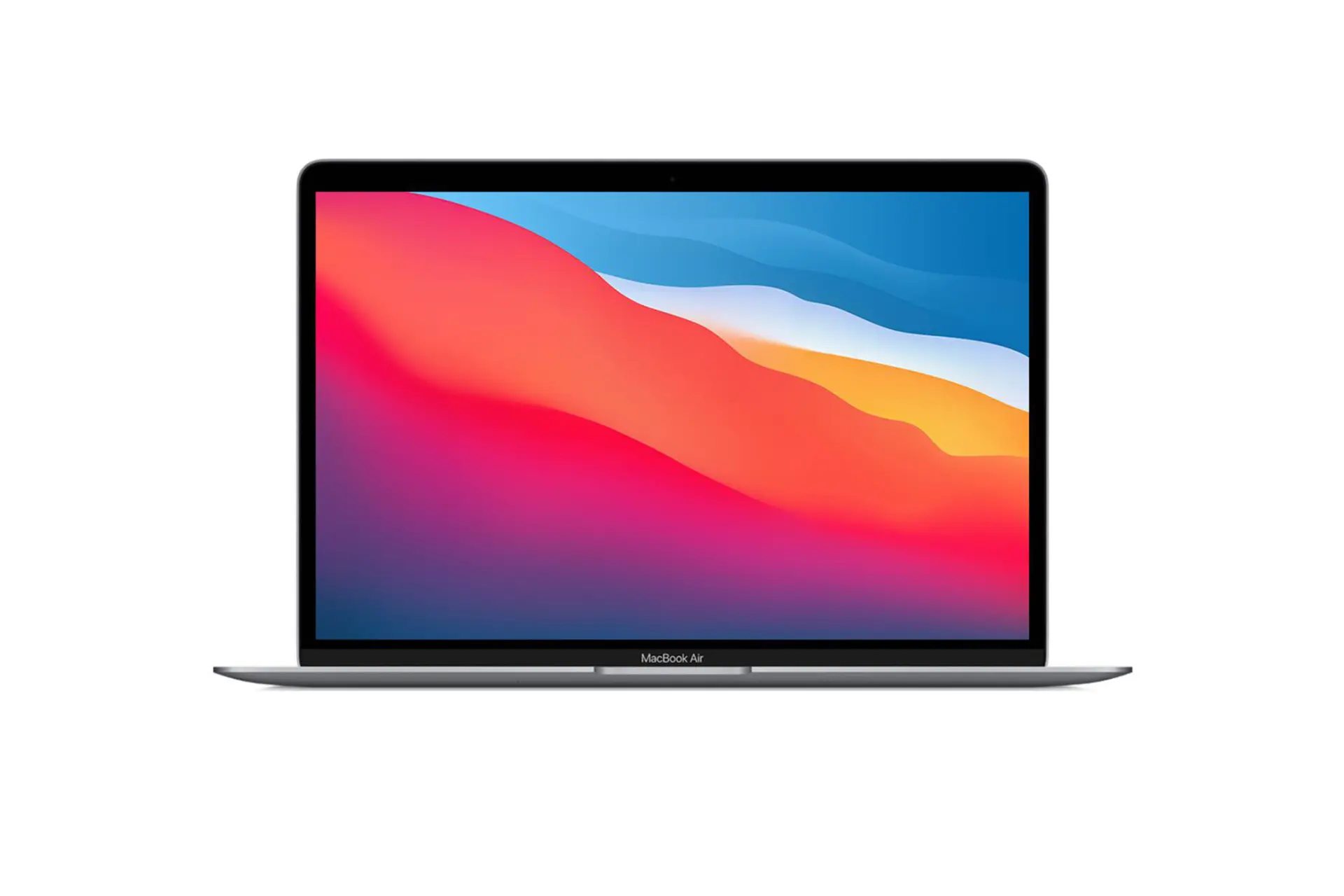 لپ تاپ اپل مک بوک ایر Apple MacBook Air 2020 M1 نمای جلو رنگ نقره ای