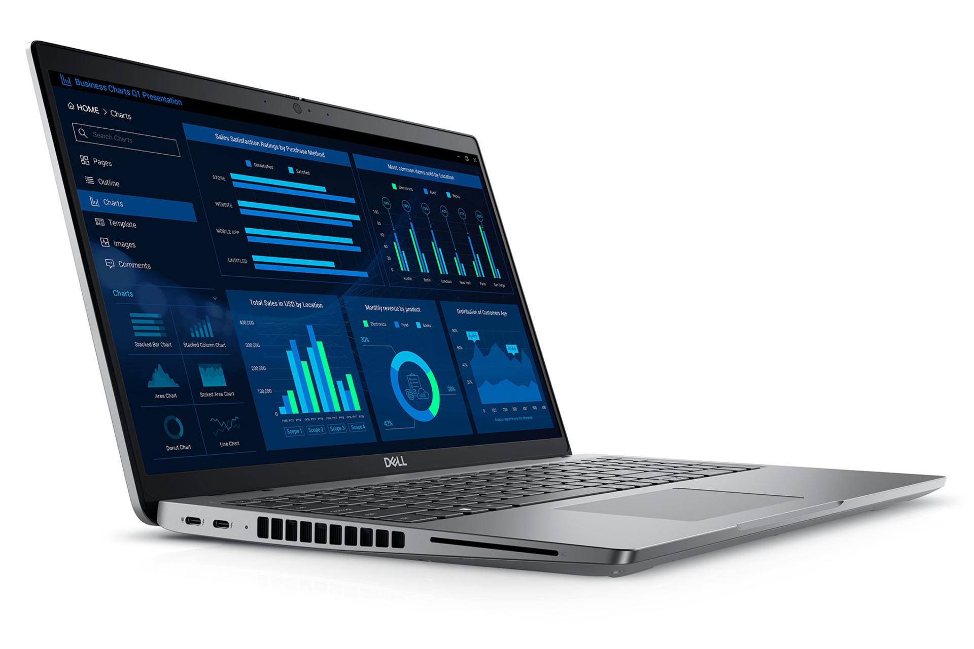 لپ تاپ دل Dell Precision 3581 نمای چپ