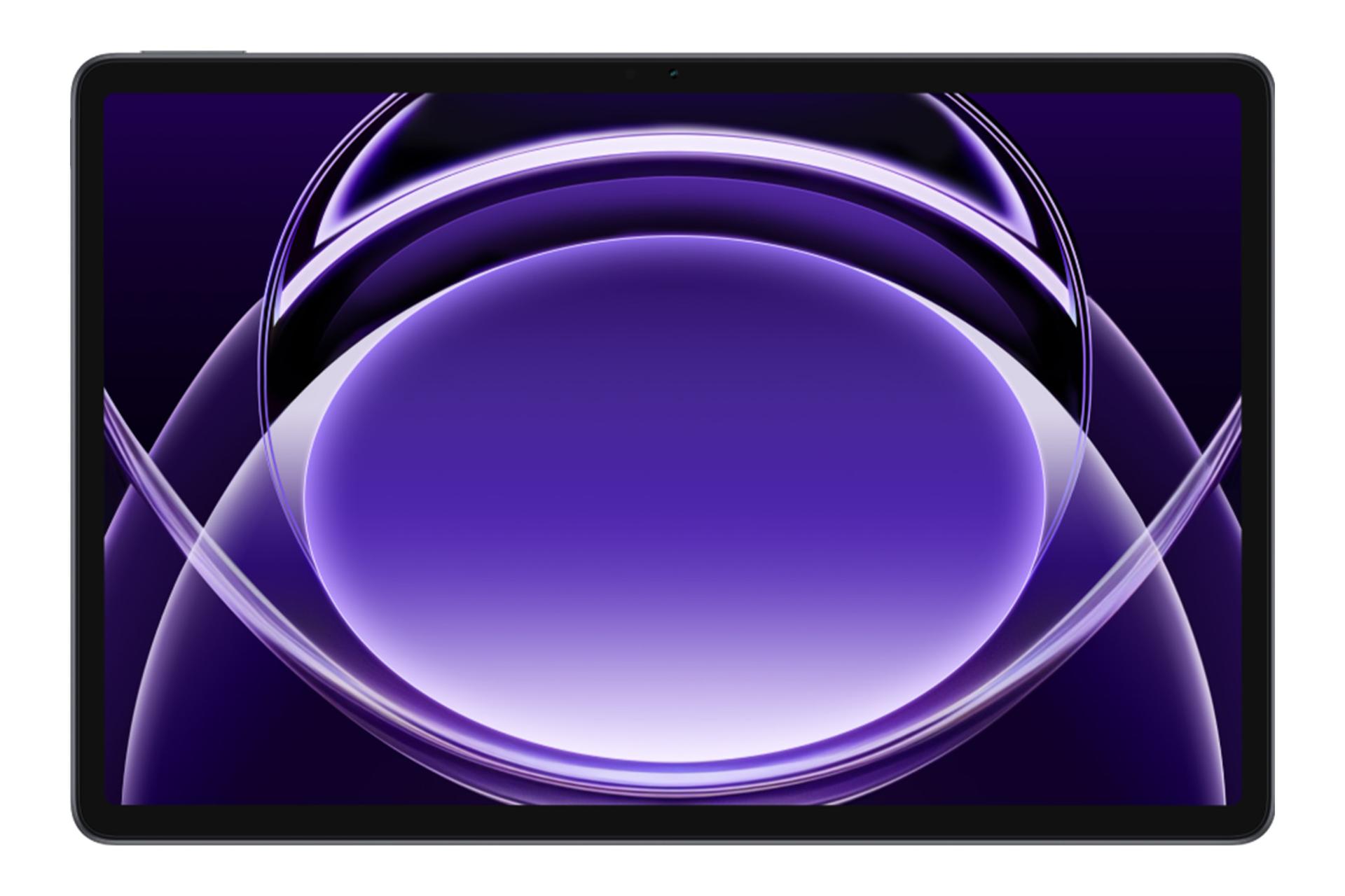 نمای رو به روی تبلت ریلمی پد 2 لایت / Realme Pad 2 Lite با نمایش حاشیه های نمایشگر و دوربین سلفی