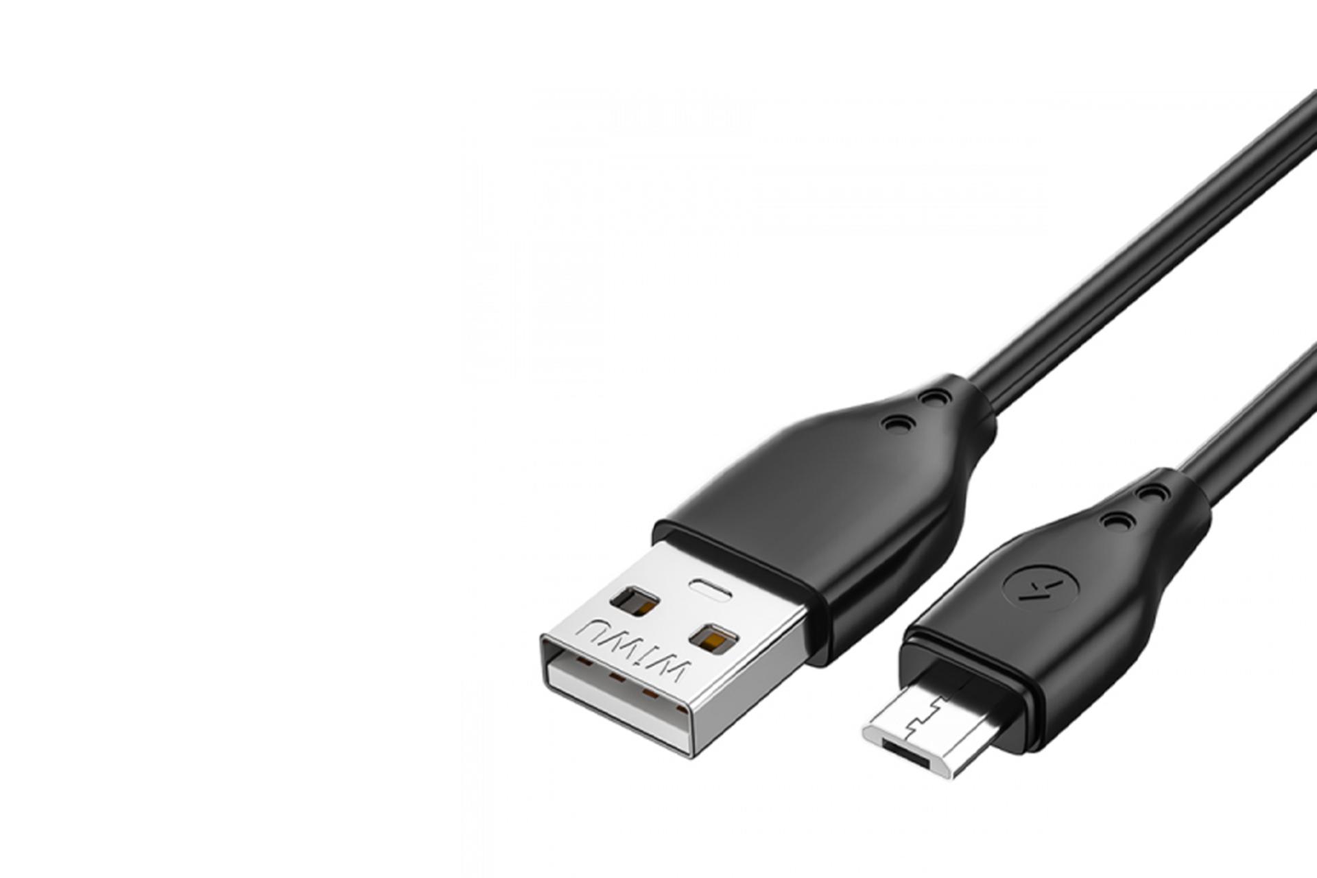 کانکتور و اتصال کابل شارژ USB ویوو Type-A به Micro-USB مدل Wi-C001 Pioneer با طول 1 متر