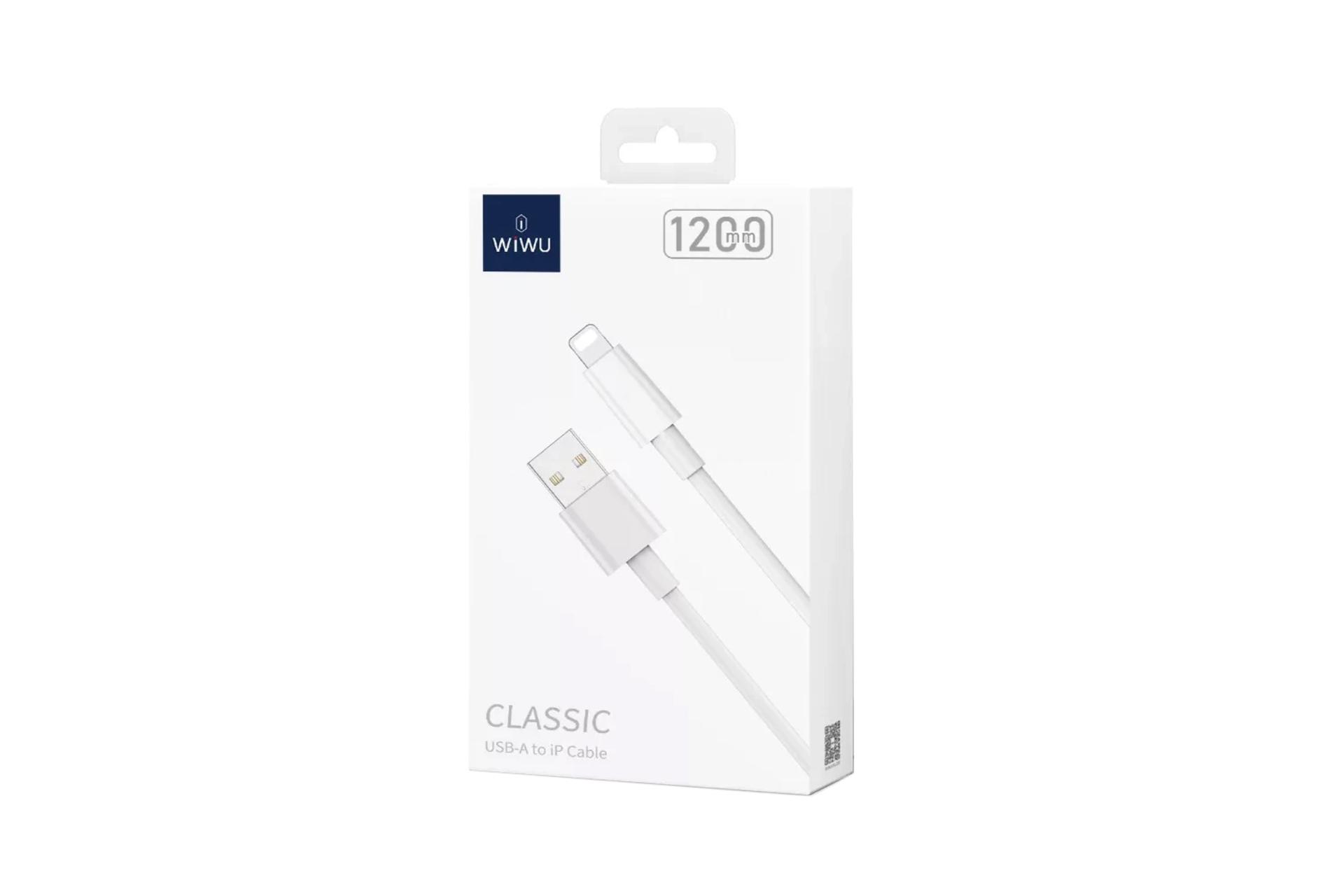 جعبه کابل شارژ USB ویوو Type-A به Lightning مدل Wi-C006 A-L با طول 1.2 متر