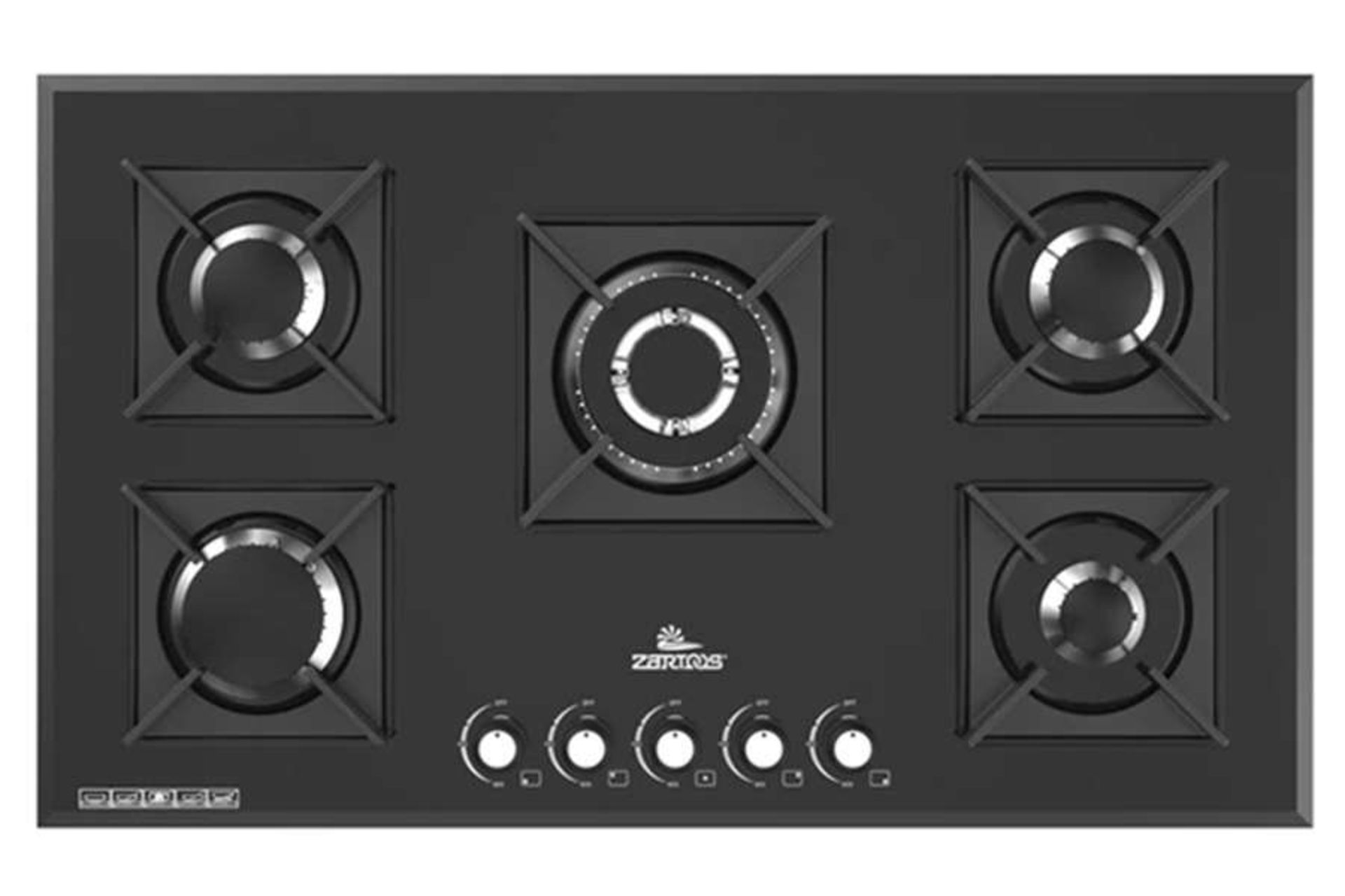 نمای بالای اجاق گاز صفحه ای زرتوس ZG5015