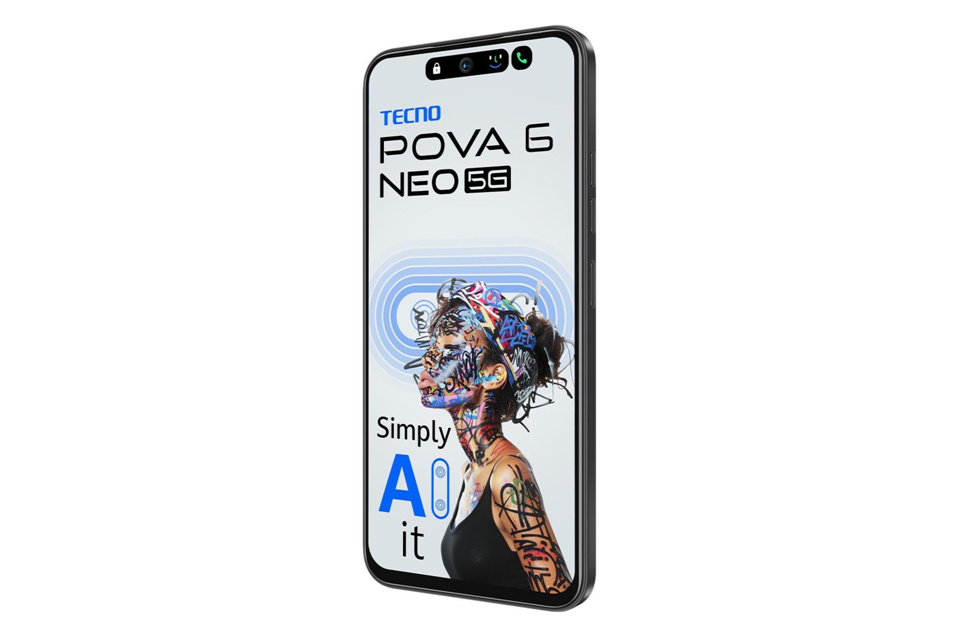 پنل جلو و صفحه نمایش گوشی موبایل تکنو Tecno Pova 6 Neo 5G