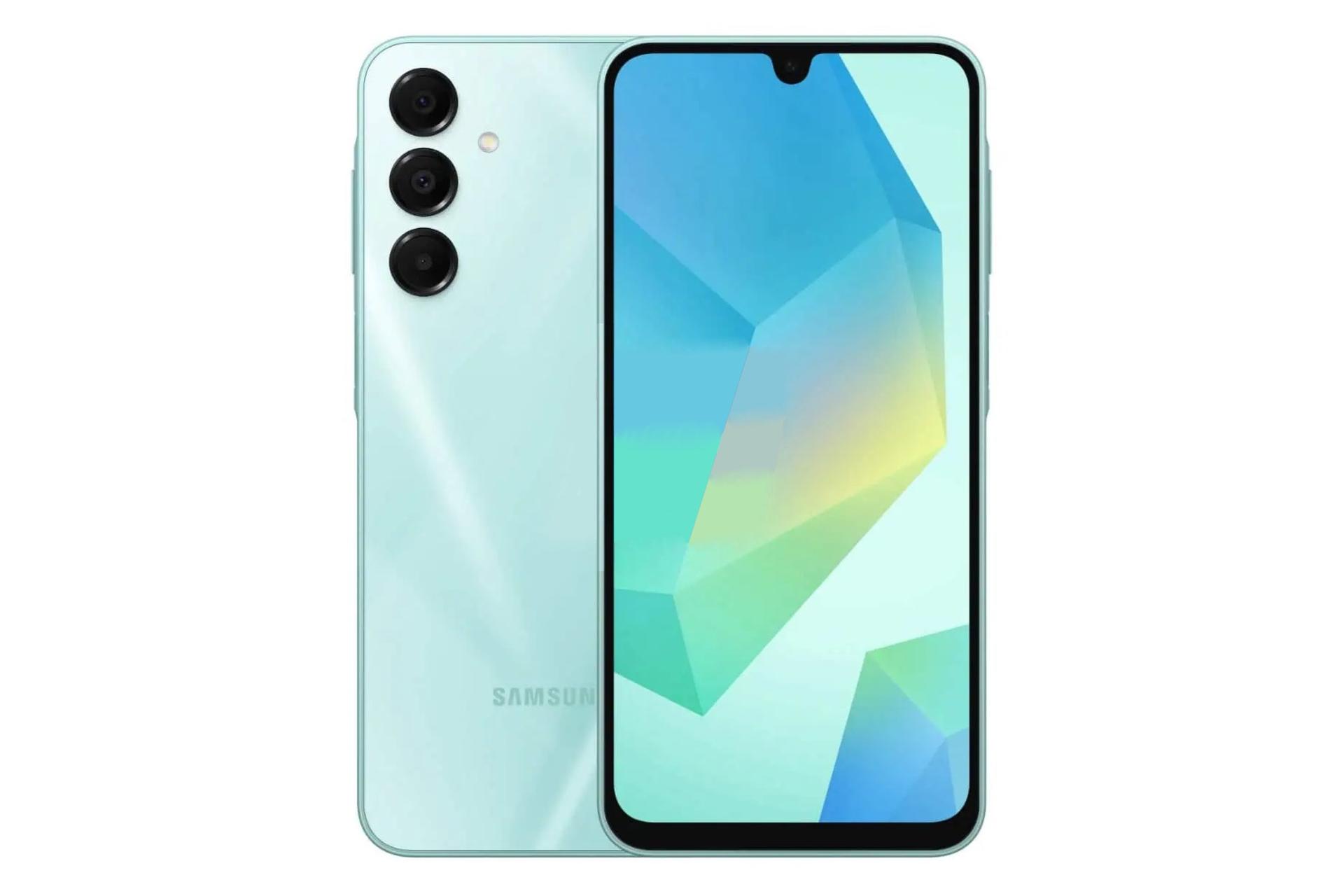 پنل جلو و پشت گوشی موبایل گلکسی A16 سامسونگ 5G سبزآبی / Samsung Galaxy A16 5G