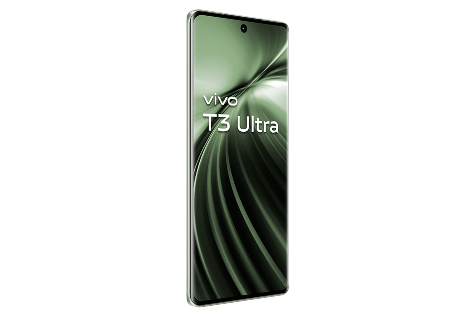 پنل جلو و صفحه نمایش گوشی موبایل T3 اولترا ویوو سبز روشن / vivo T3 Ultra