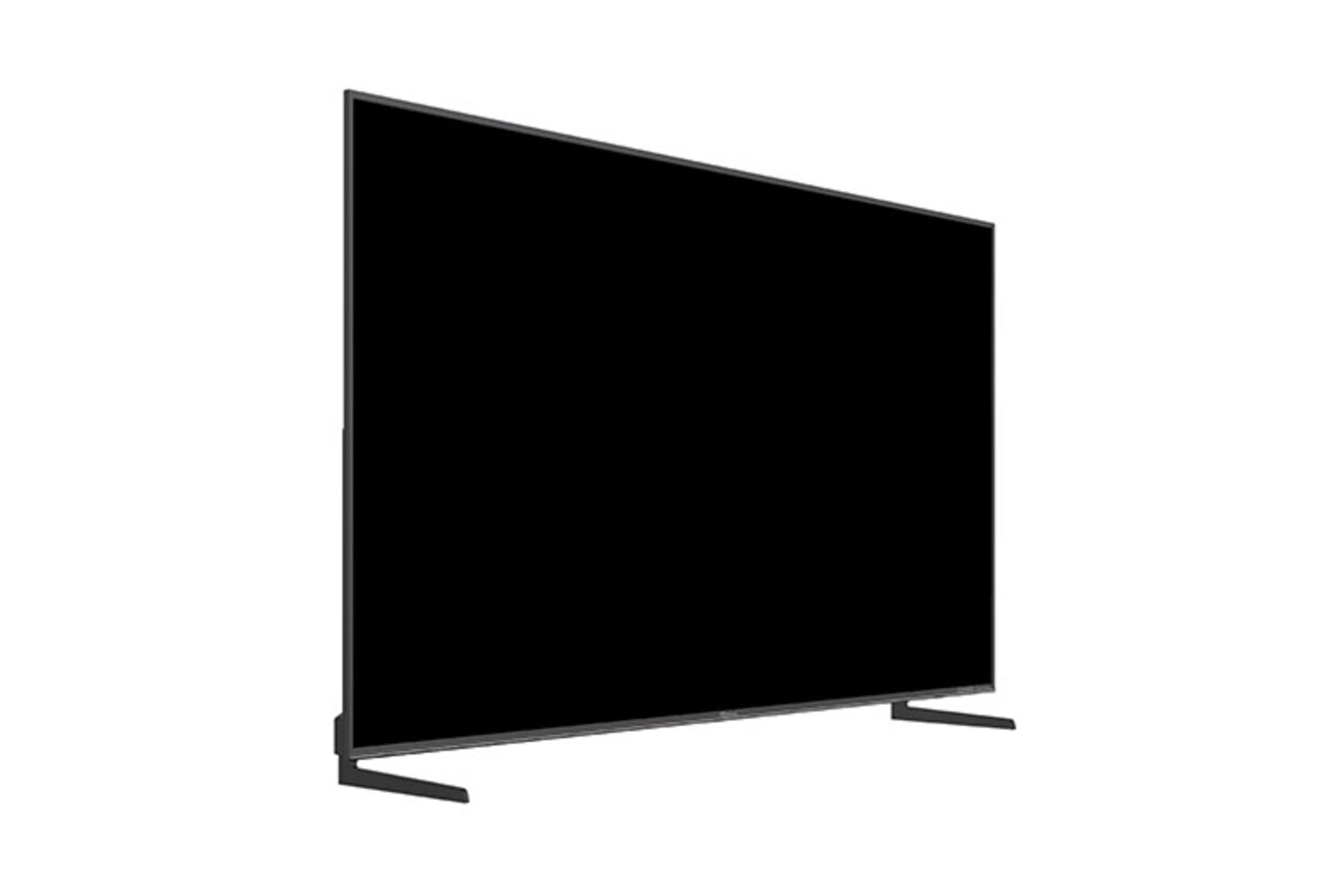 تلویزیون جی پلاس Gplus RQ854N نمای جلو و چپ صفحه نمایش خاموش