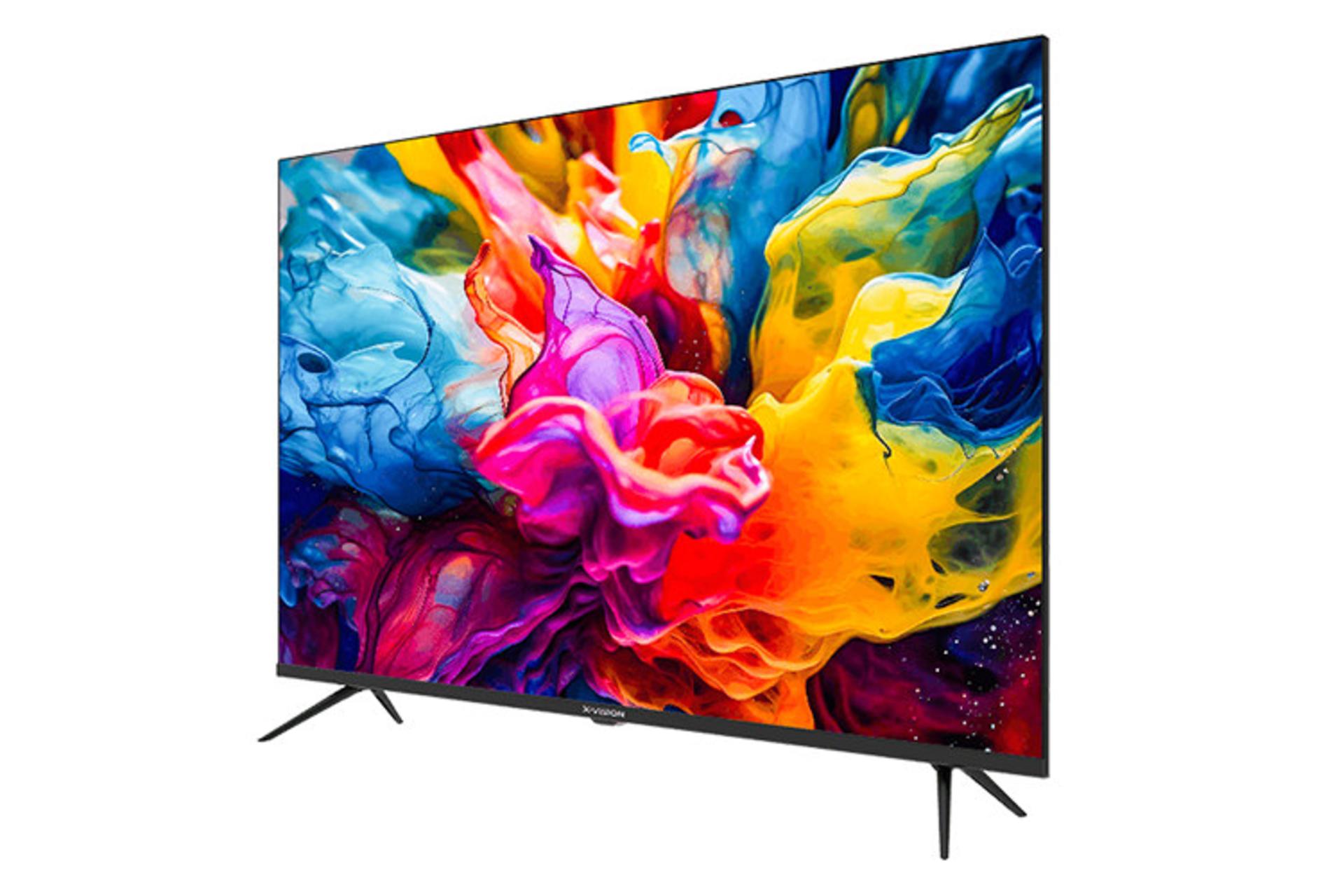 تلویزیون ایکس ویژن X.Vision XY785 نمای جلو و راست