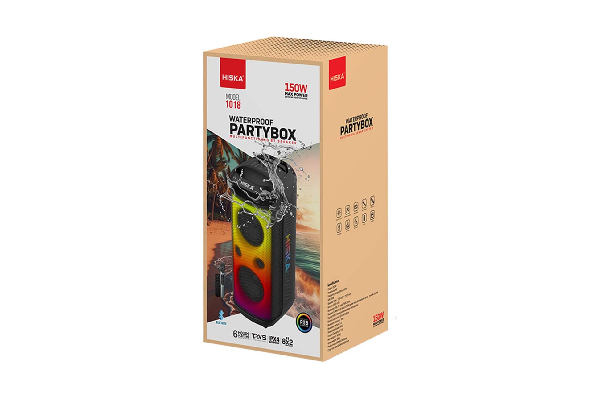 جعبه اسپیکر هیسکا Party Box 1018