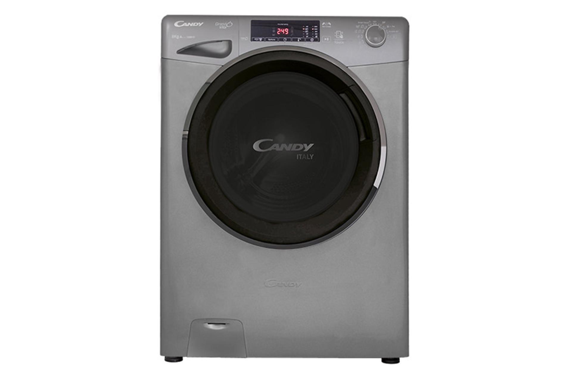 ماشین لباسشویی کندی Candy PFC 822 رنگ نقره ای نمای جلو