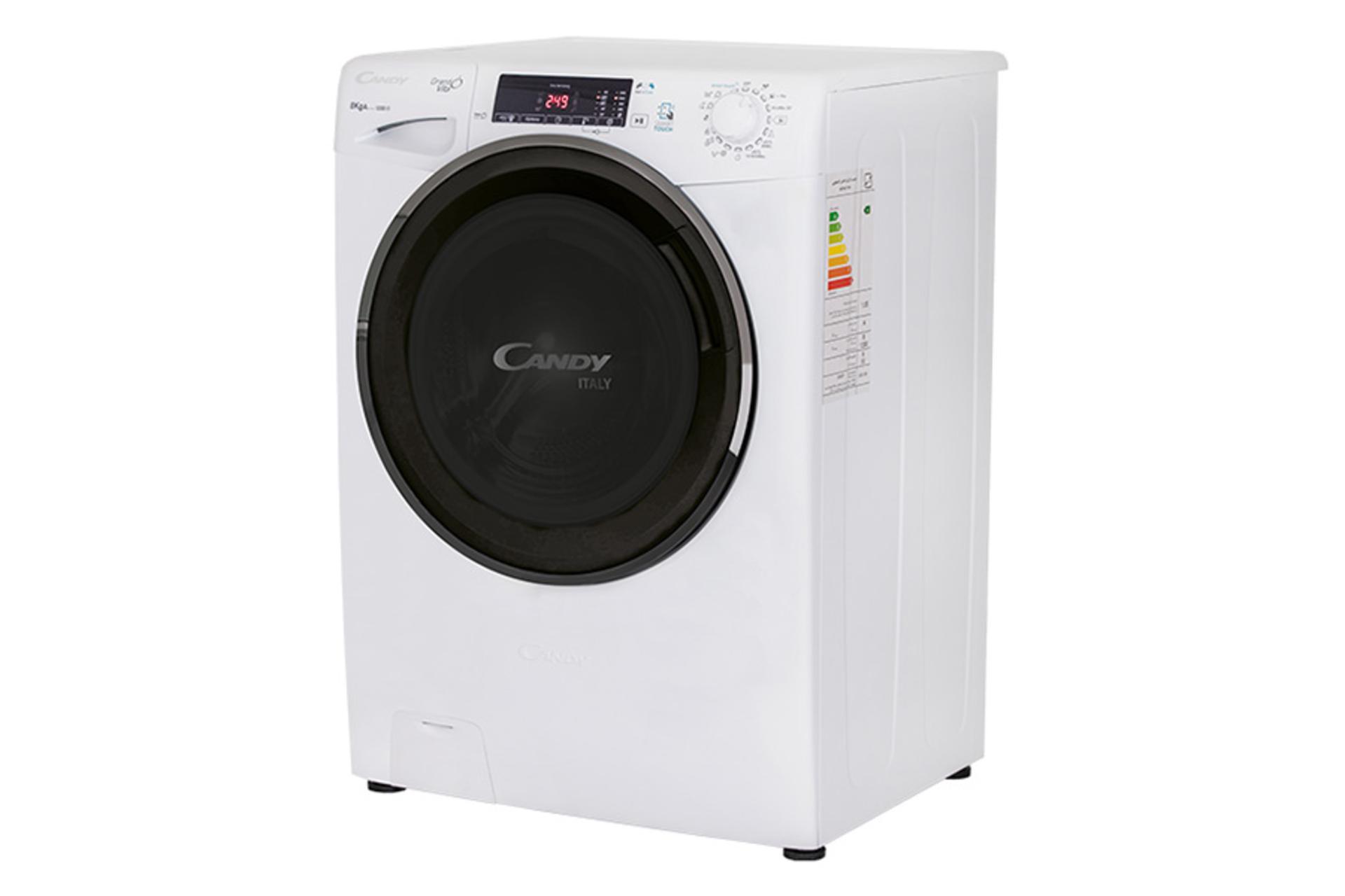ماشین لباسشویی کندی Candy PFC 822 رنگ سفید نمای راست