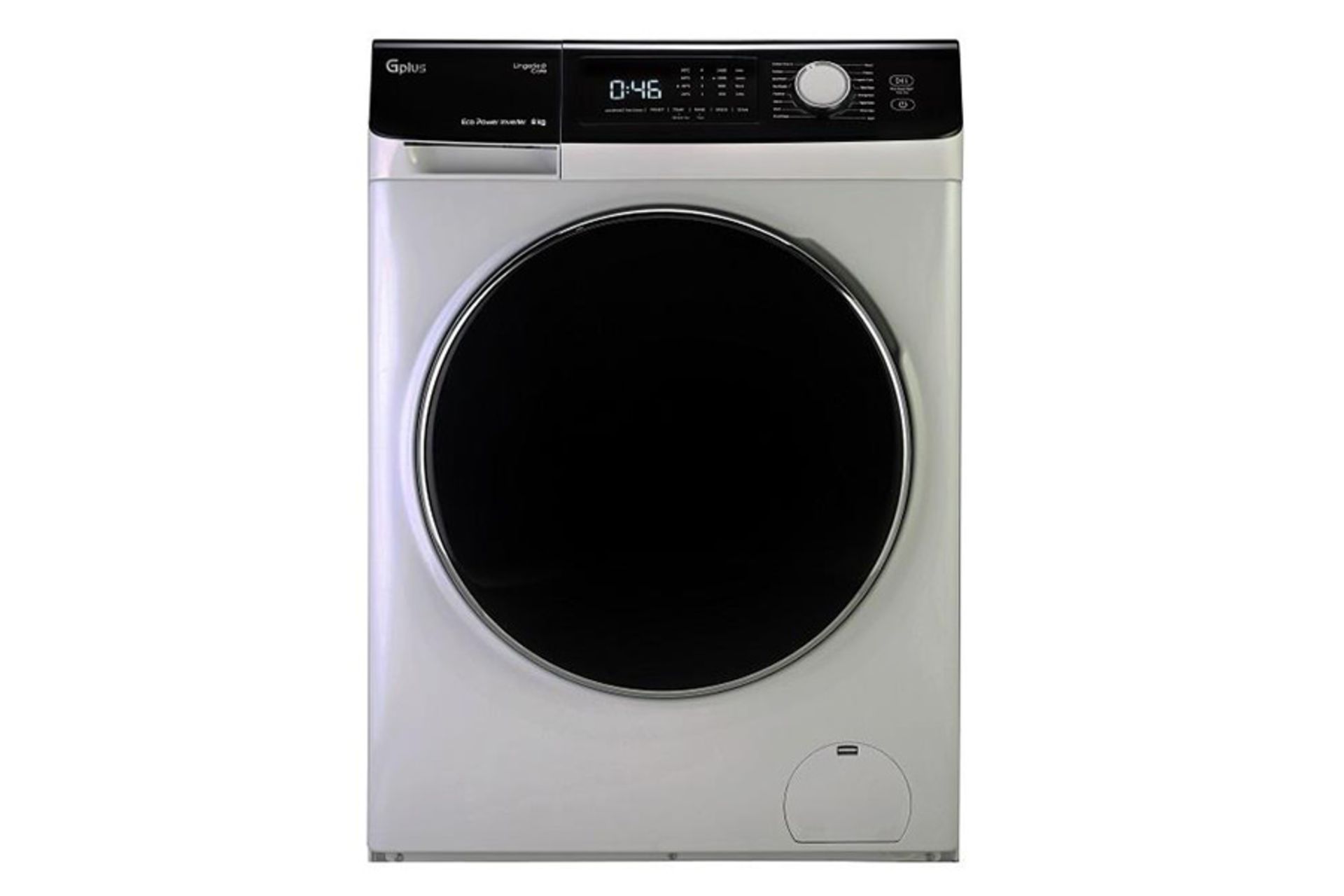 ماشین لباسشویی جی پلاس Gplus GWM-P8540 رنگ نقره ای نمای جلو