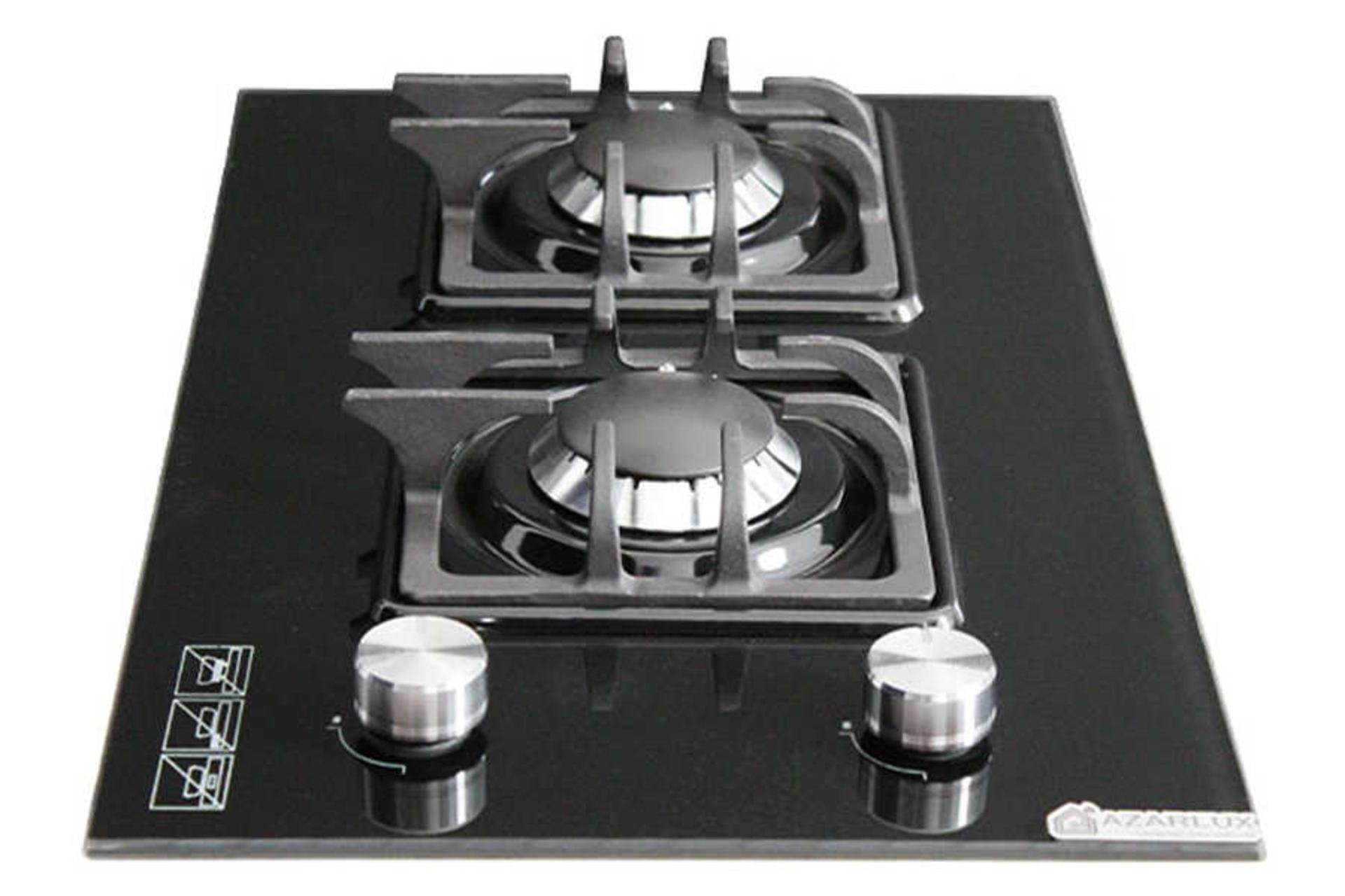 نمای جلوی اجاق گاز صفحه ای آذرلوکس G02ML-2B