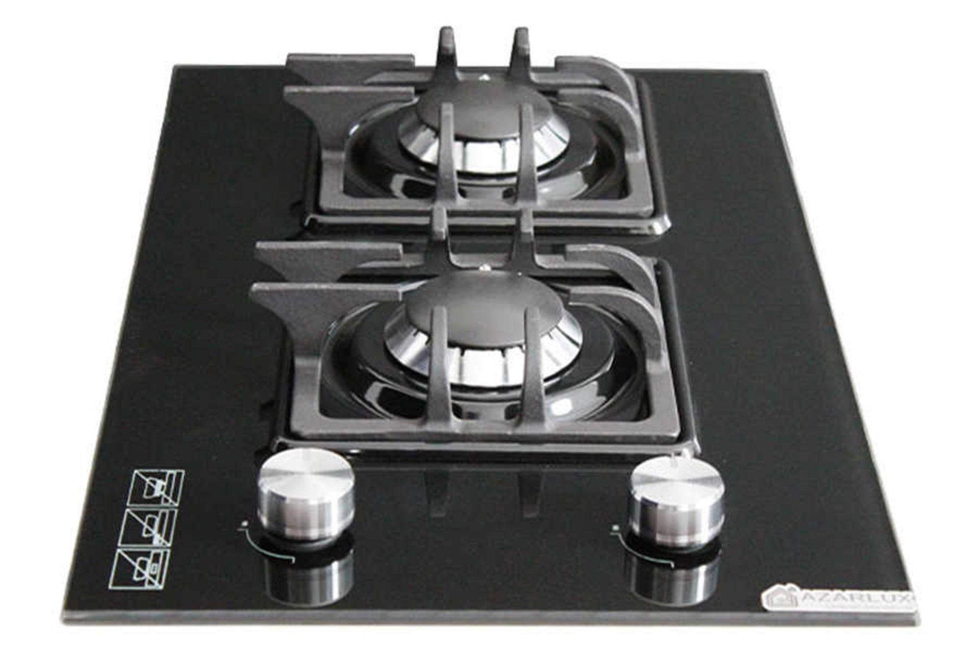 نمای جلوی اجاق گاز صفحه ای آذرلوکس G02ML-2B