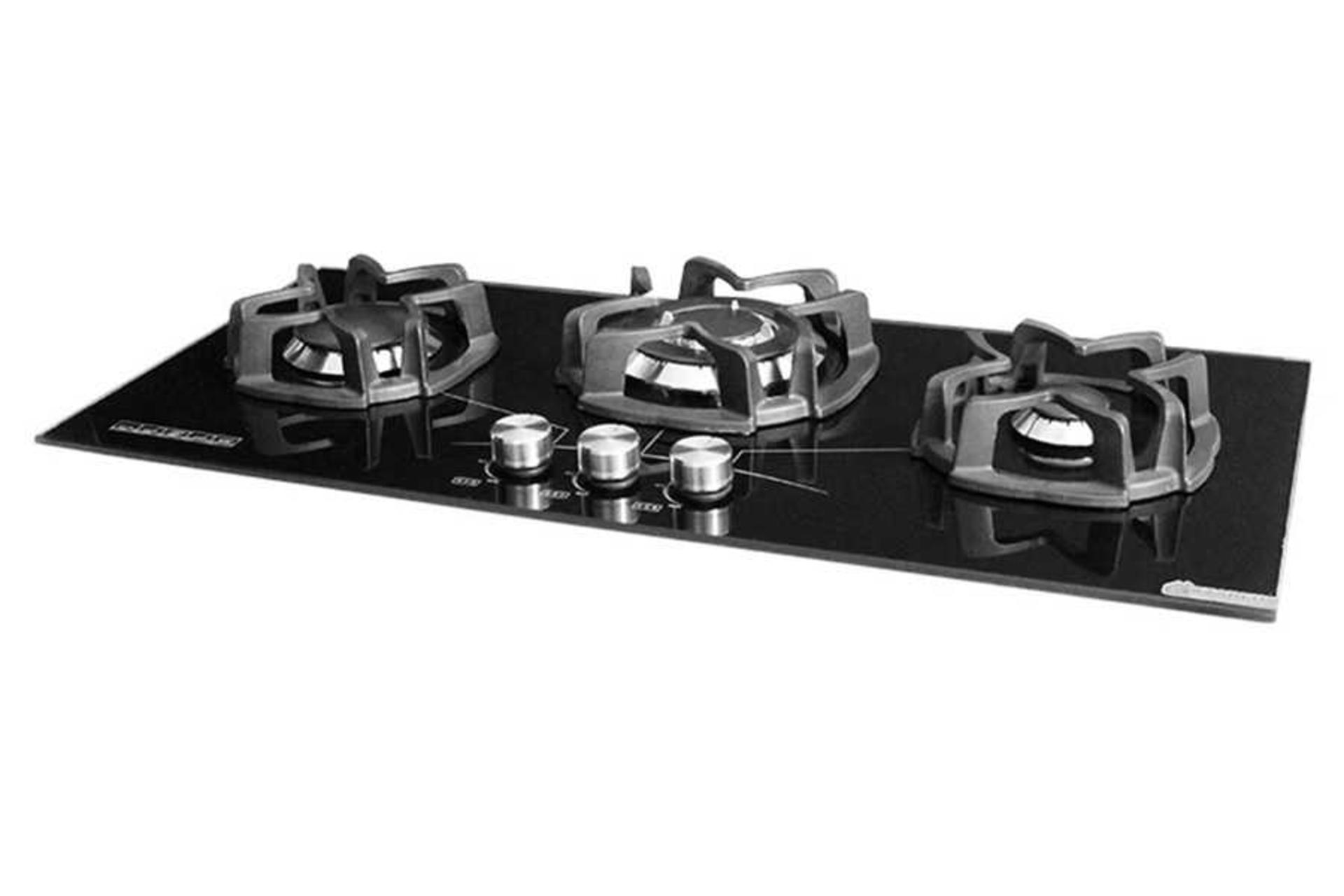 نمای سمت راست اجاق گاز صفحه ای آذرلوکس G03ML-9B