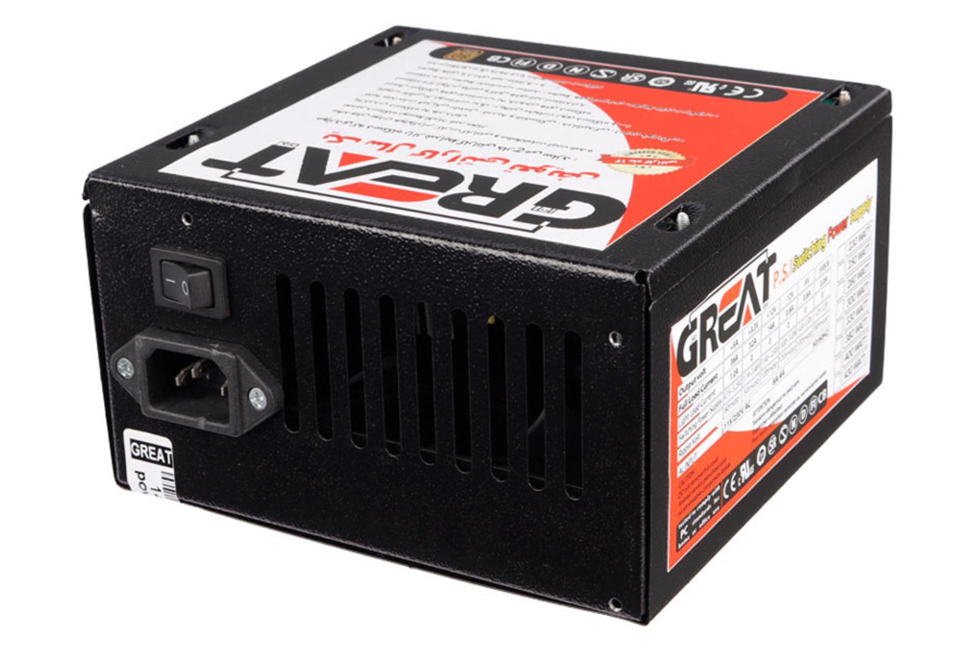 کانکتور و اتصال پاور کامپیوتر گریت GR330 با توان 330 وات