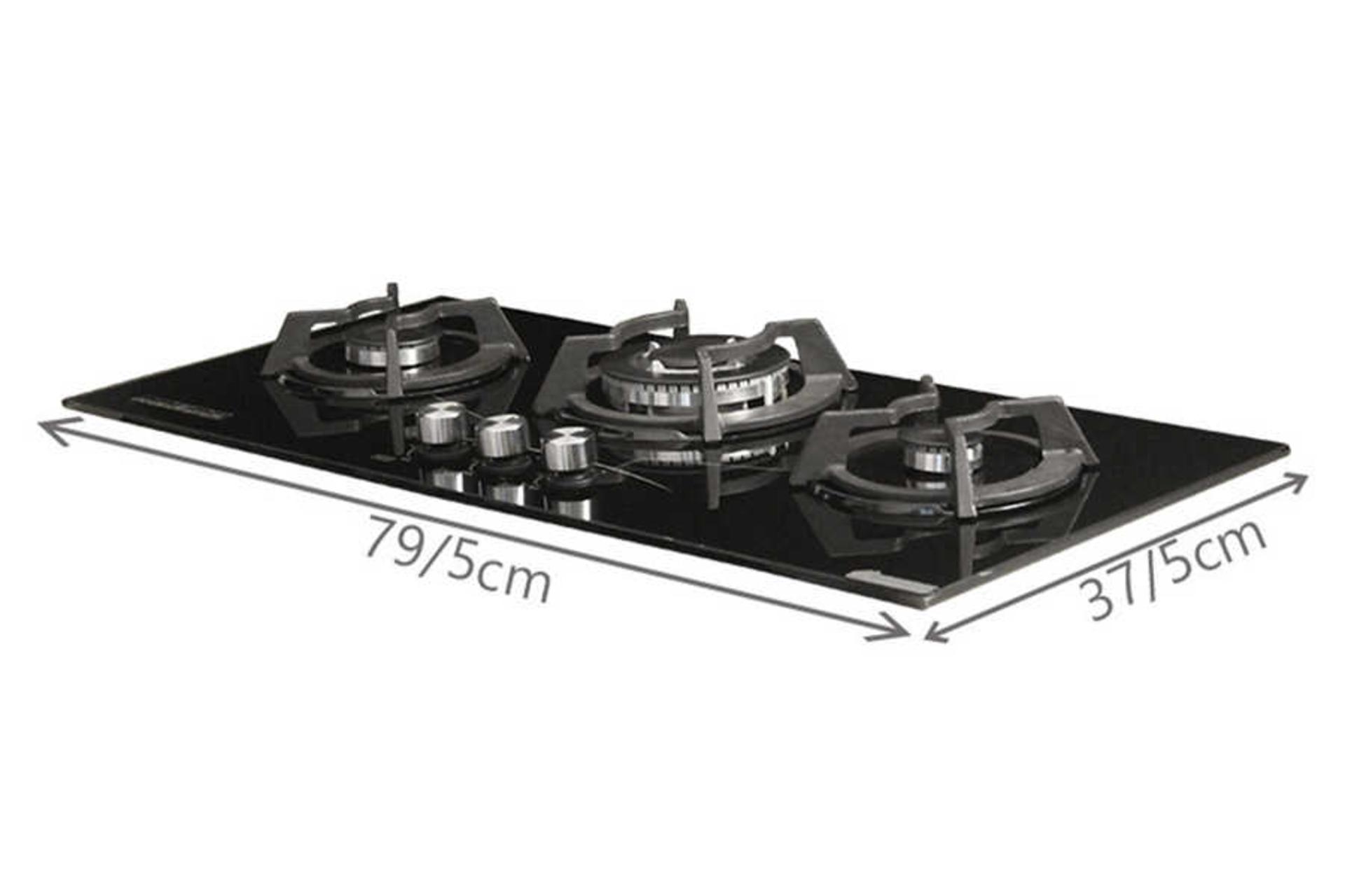 ابعاد و اندازه اجاق گاز صفحه ای آذرلوکس G03NL-16B