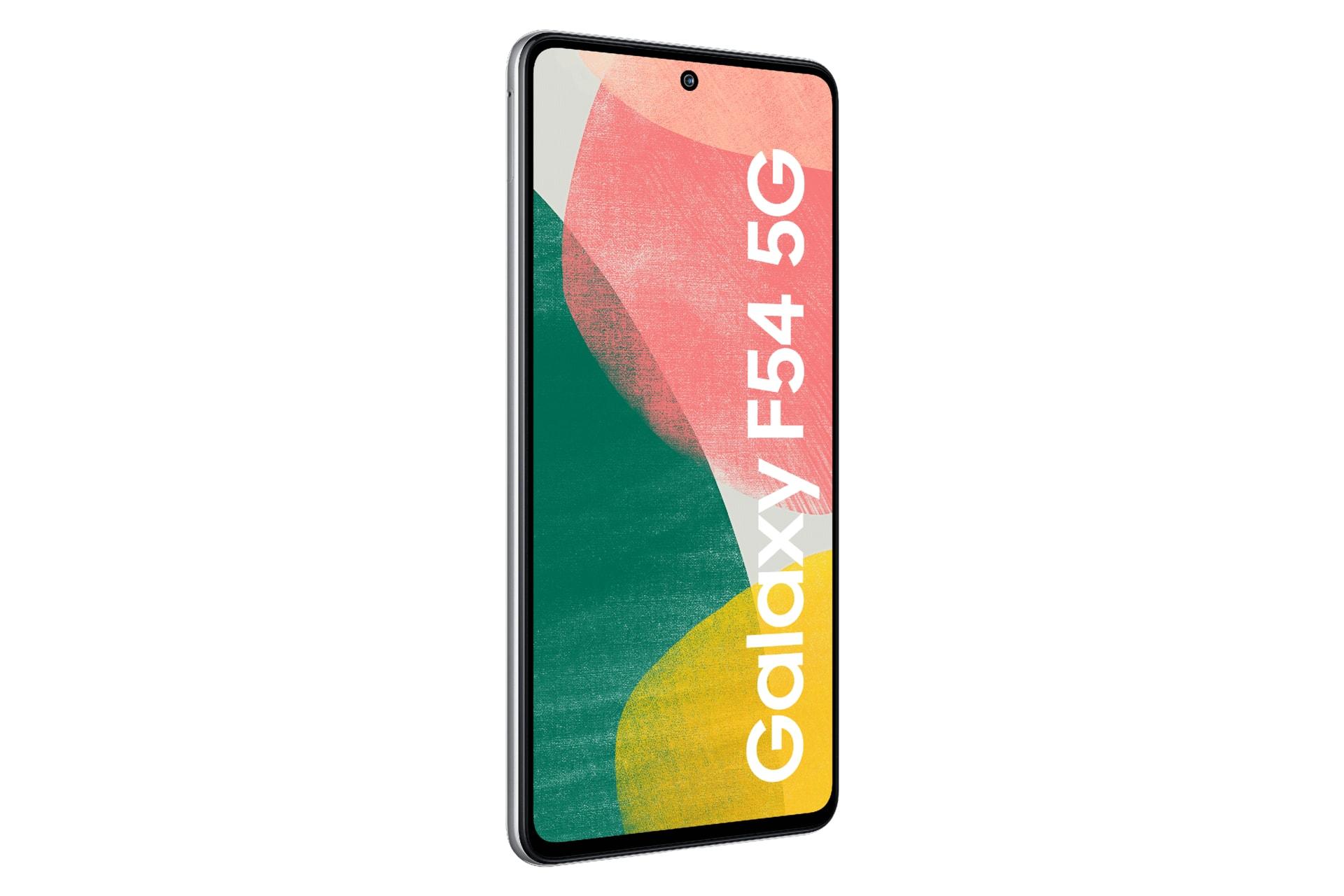 سمت چپ پنل جلوی گوشی موبایل گلکسی F54 سامسونگ نقره ای / Samsung Galaxy F54