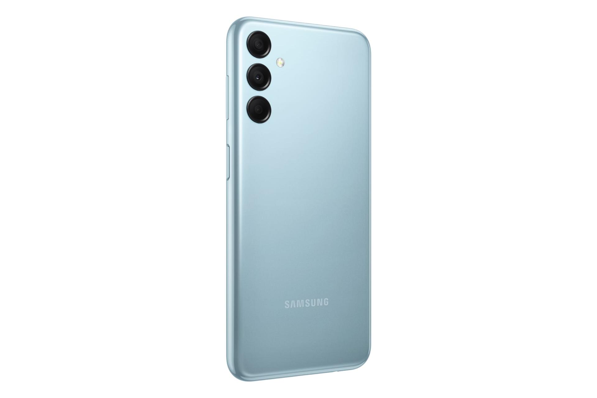 سمت چپ پنل پشت گوشی موبایل گلکسی M14 سامسونگ آبی روشن / Samsung Galaxy M14