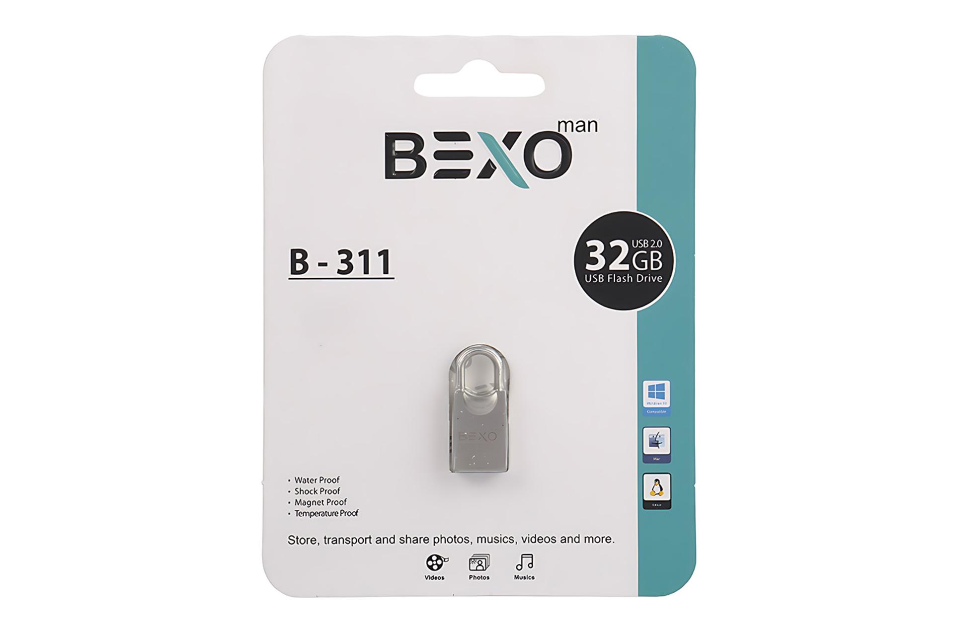 جعبه فلش مموری بکسومن BEXOman B-311 32GB USB 2.0