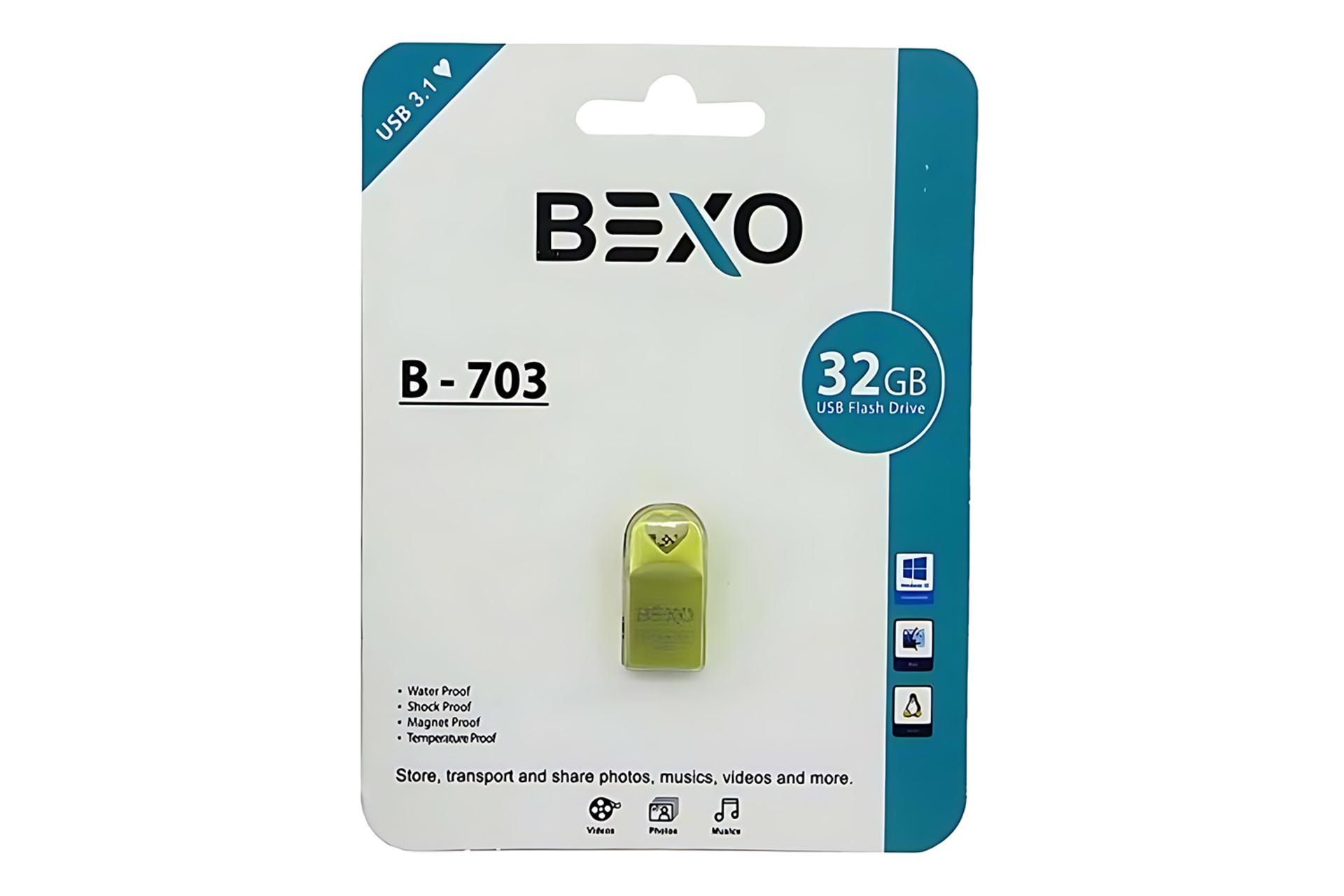 جعبه فلش مموری بکسومن BEXOman B-703 32GB USB 3.1
